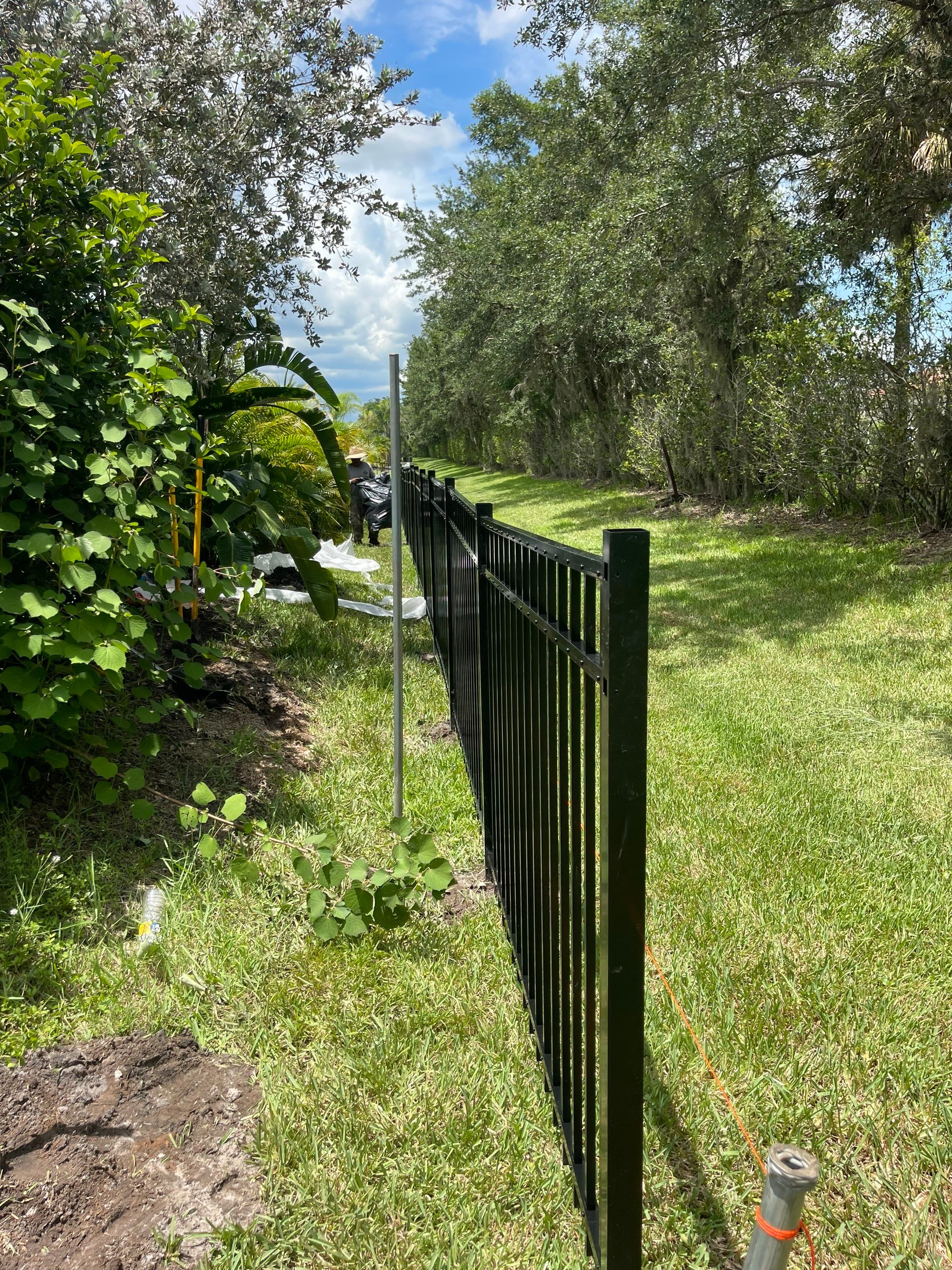 Bradenton, FL 4ft. Tall 3-Rail Black Aluminum Fence by Asap fence and gates, LLC