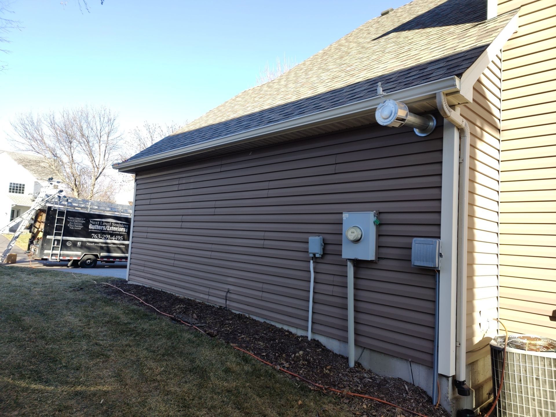 5" Gutters in St Michael by Next Level Seamless Gutters / Exteriors Inc.