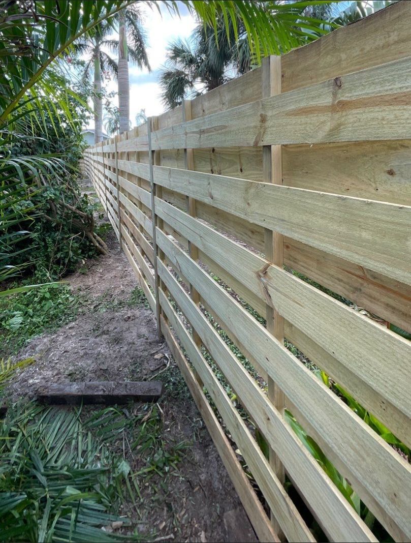 Wood Fence Installation using Shadowbox Wood Fence by Asap fence and gates, LLC