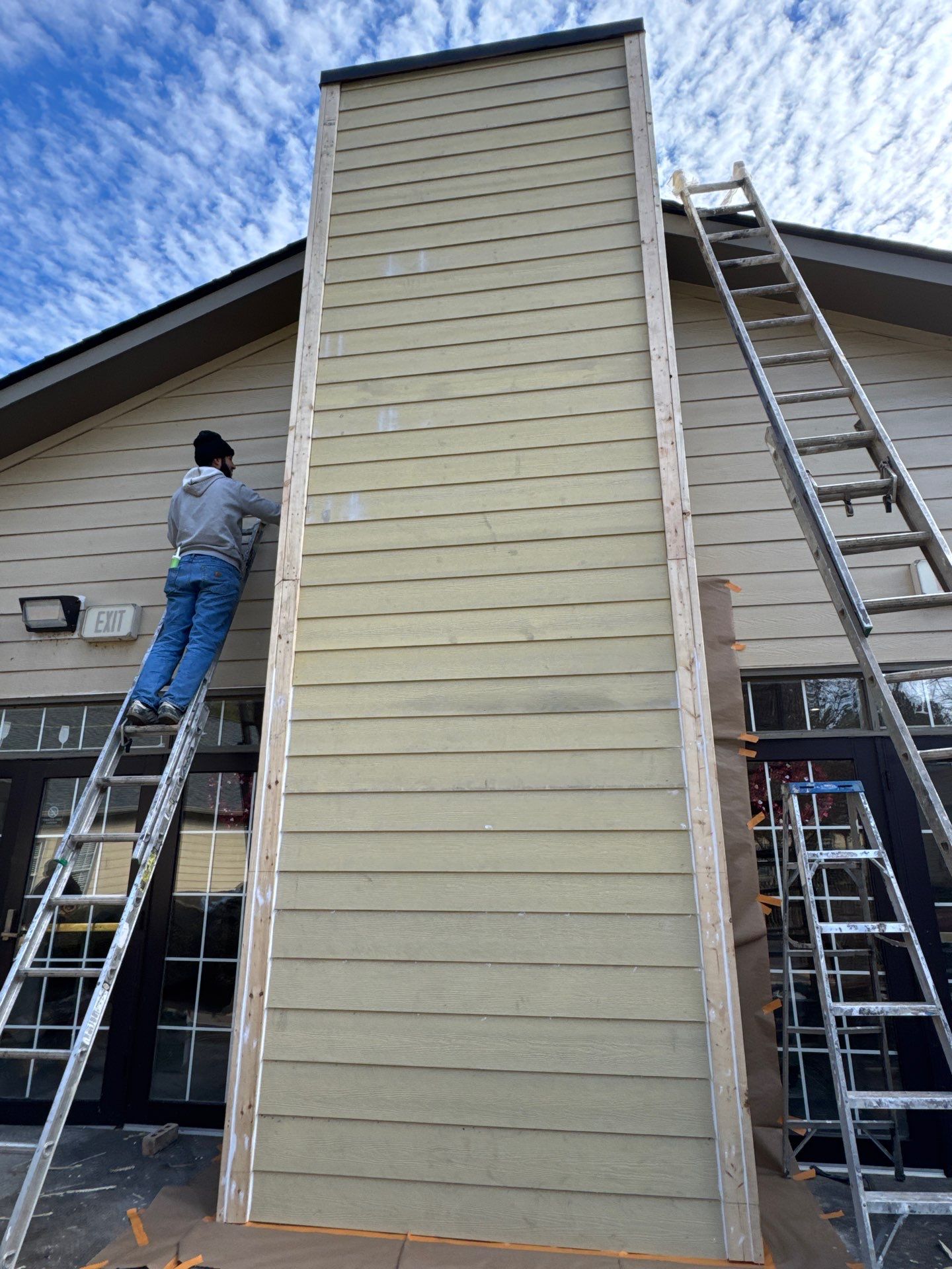 Chimney Siding Replacement & Restoration by PGP Surface Solutions, LLC