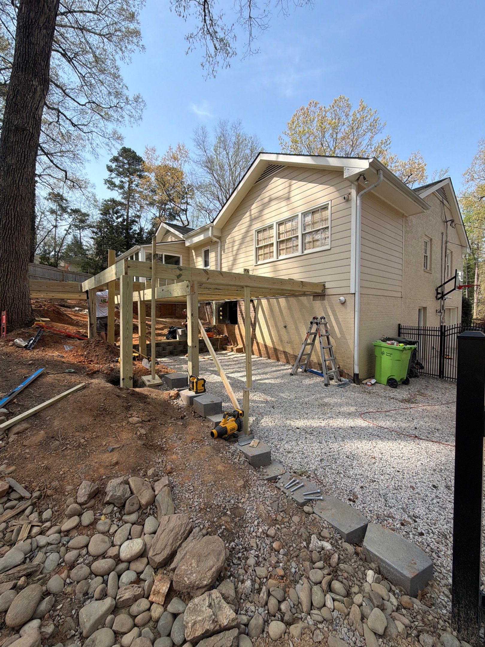 New Deck Construction & Site Improvements by Billy Weatherspoon Contractor
