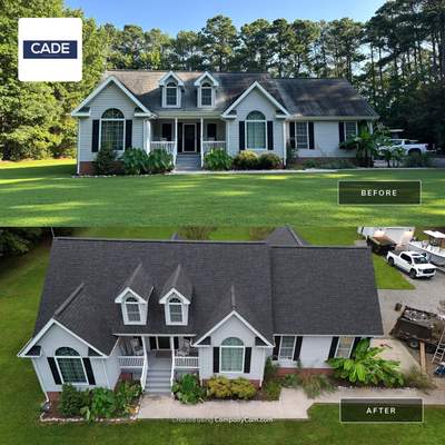 Architectural Shingle Roof Replacement for Multi-Gabled Home in Mathews