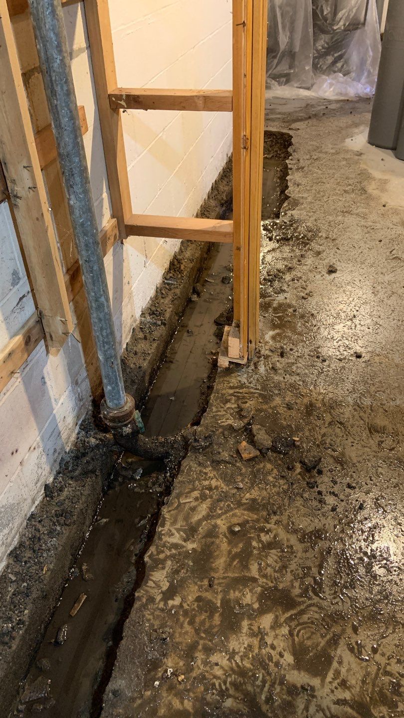Custom Dual Sump System for Maggie by Waterproofing Northeast
