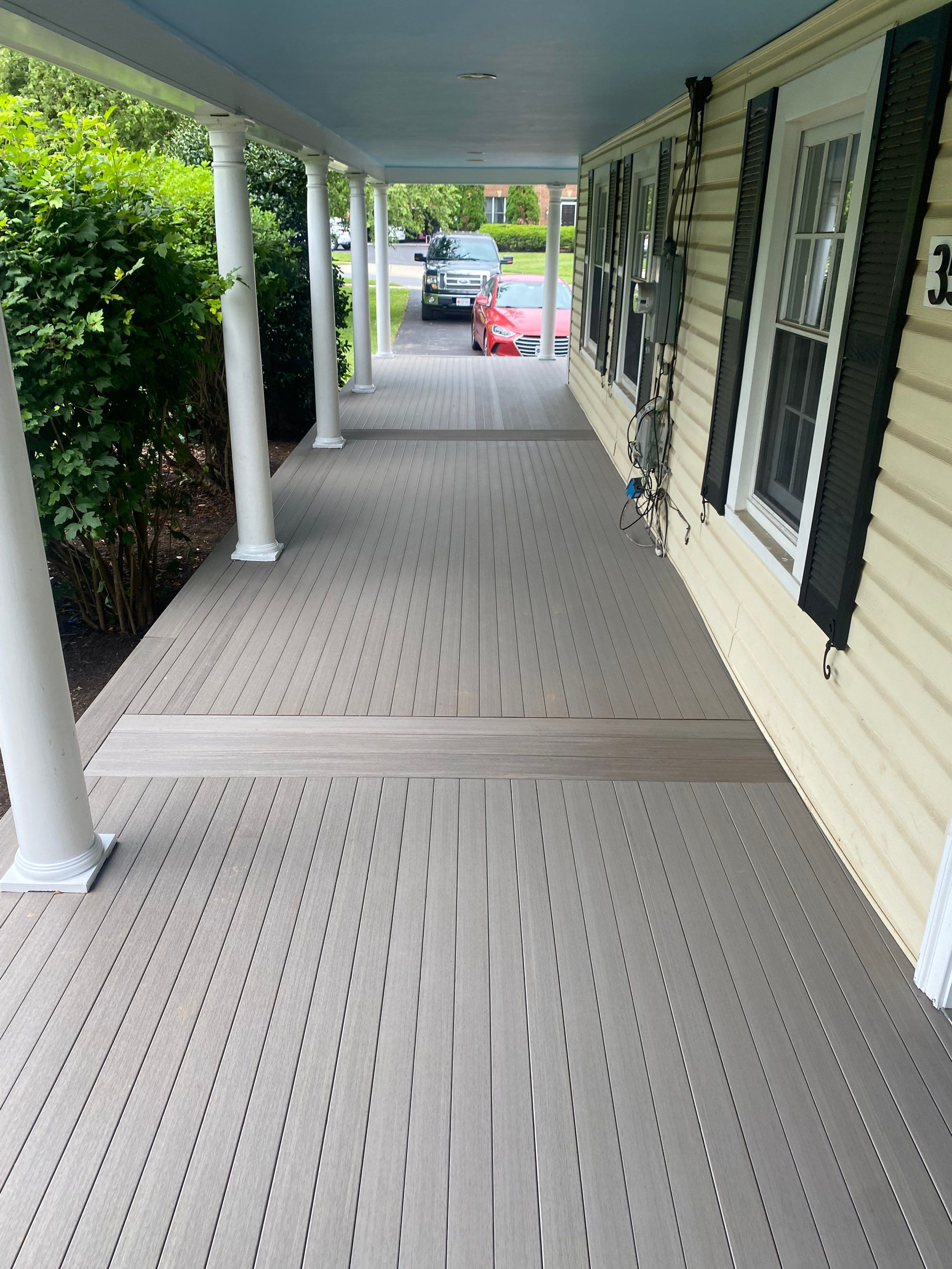 Front Porch Transformation using Timbertech Decking by The Smet Companies, LLC