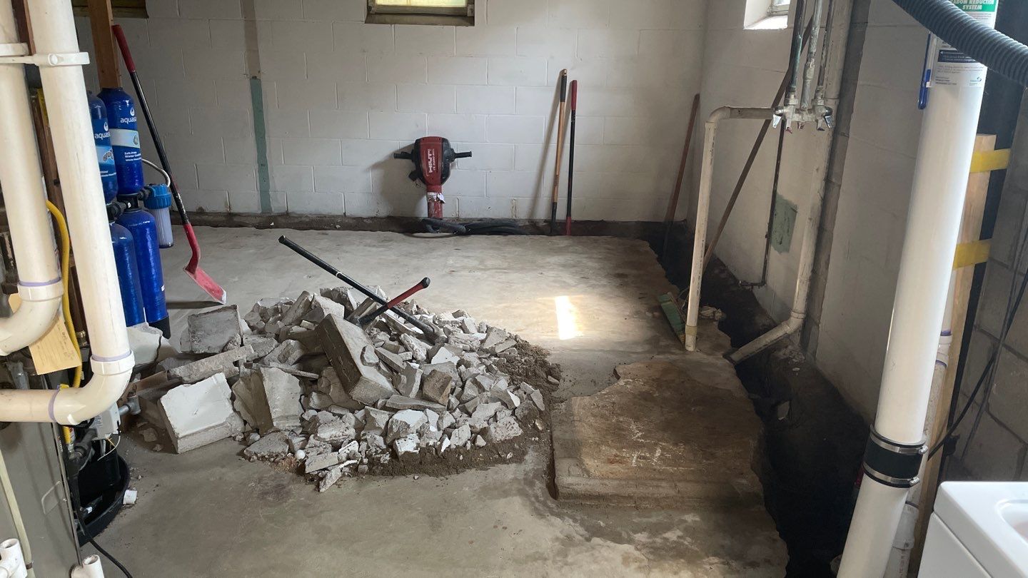 Tying Into an Existing Drain Tile System for Alec by Waterproofing Northeast