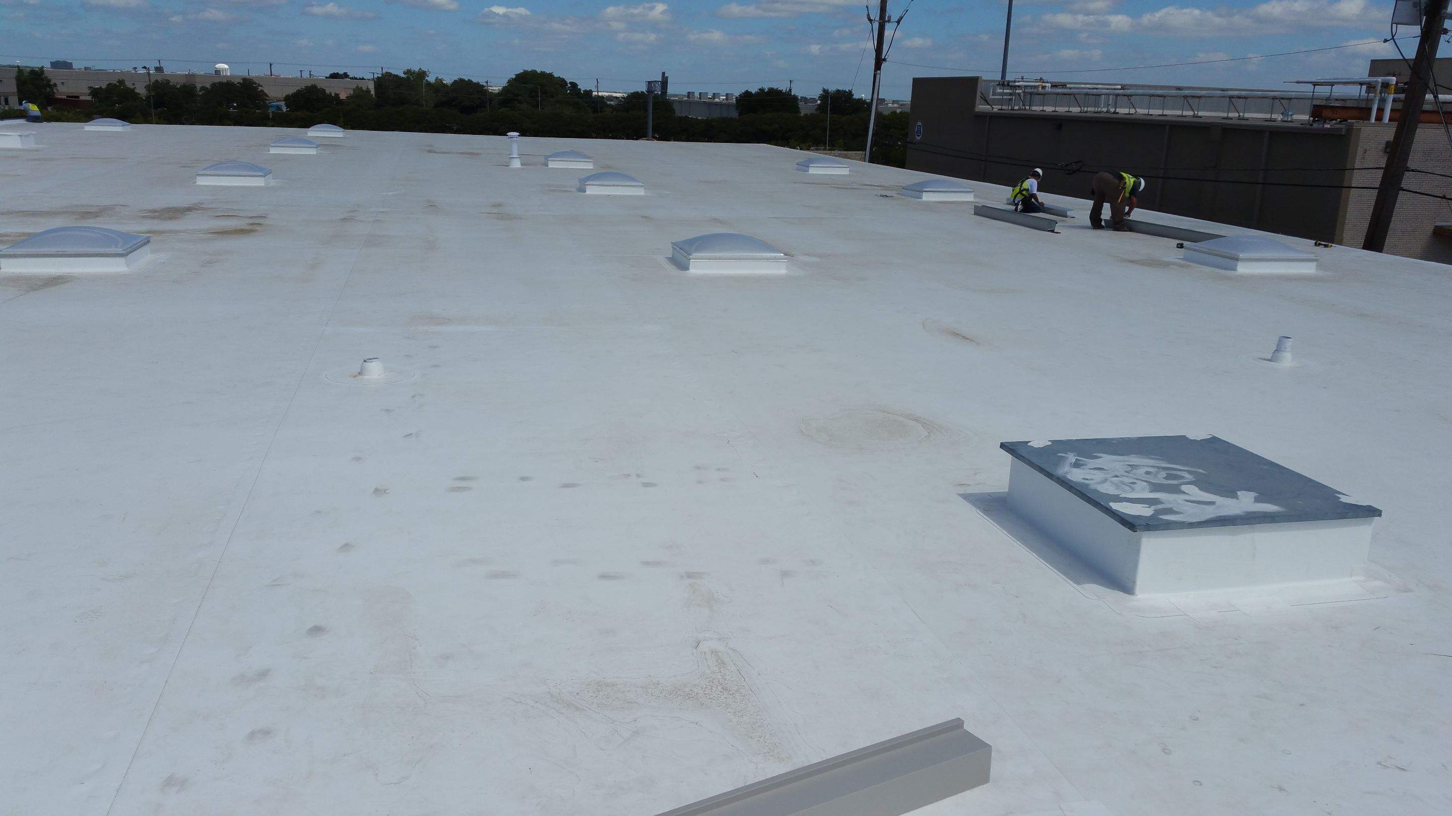 Massive Storm Damage Project - Factory in Arlington by First United Roofing & Construction