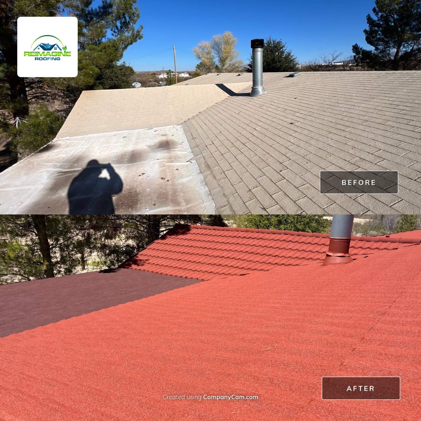 Terra Cotta Stone Coated Steel by Reimagine Roofing