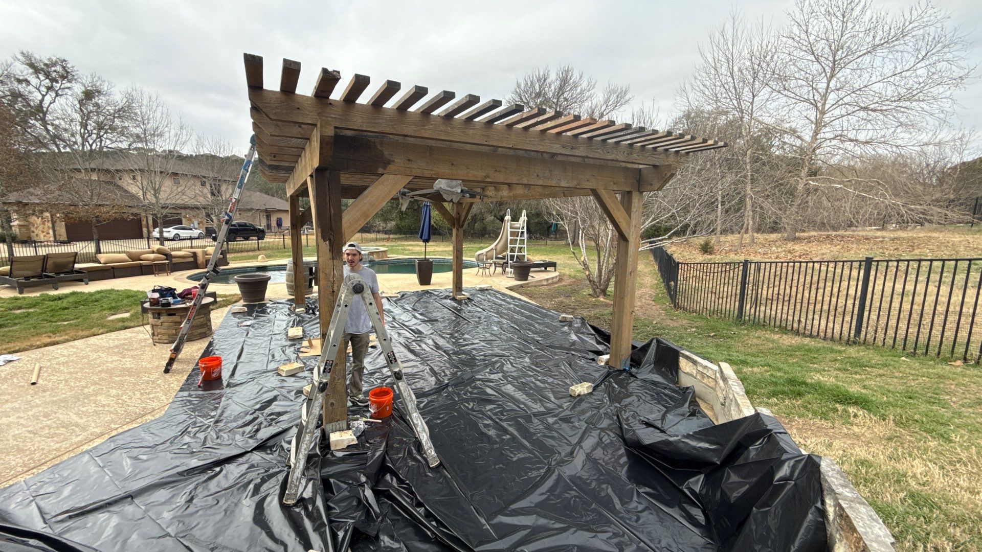 Residential Roof Replacement using GAF - HDZ - Barkwood by Action Exteriors Austin