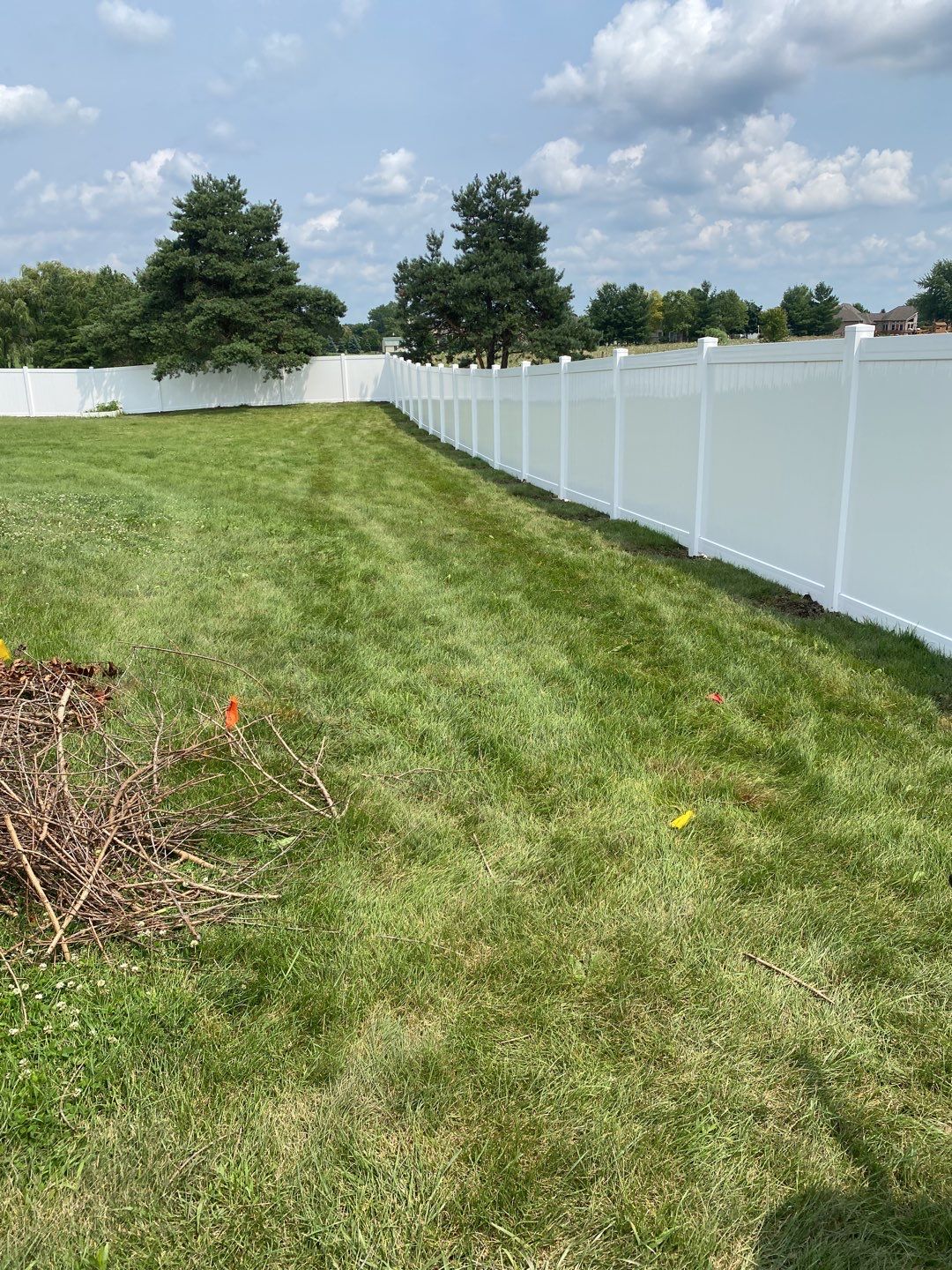 vinyl fence using vinyl fence by Kraz Construction