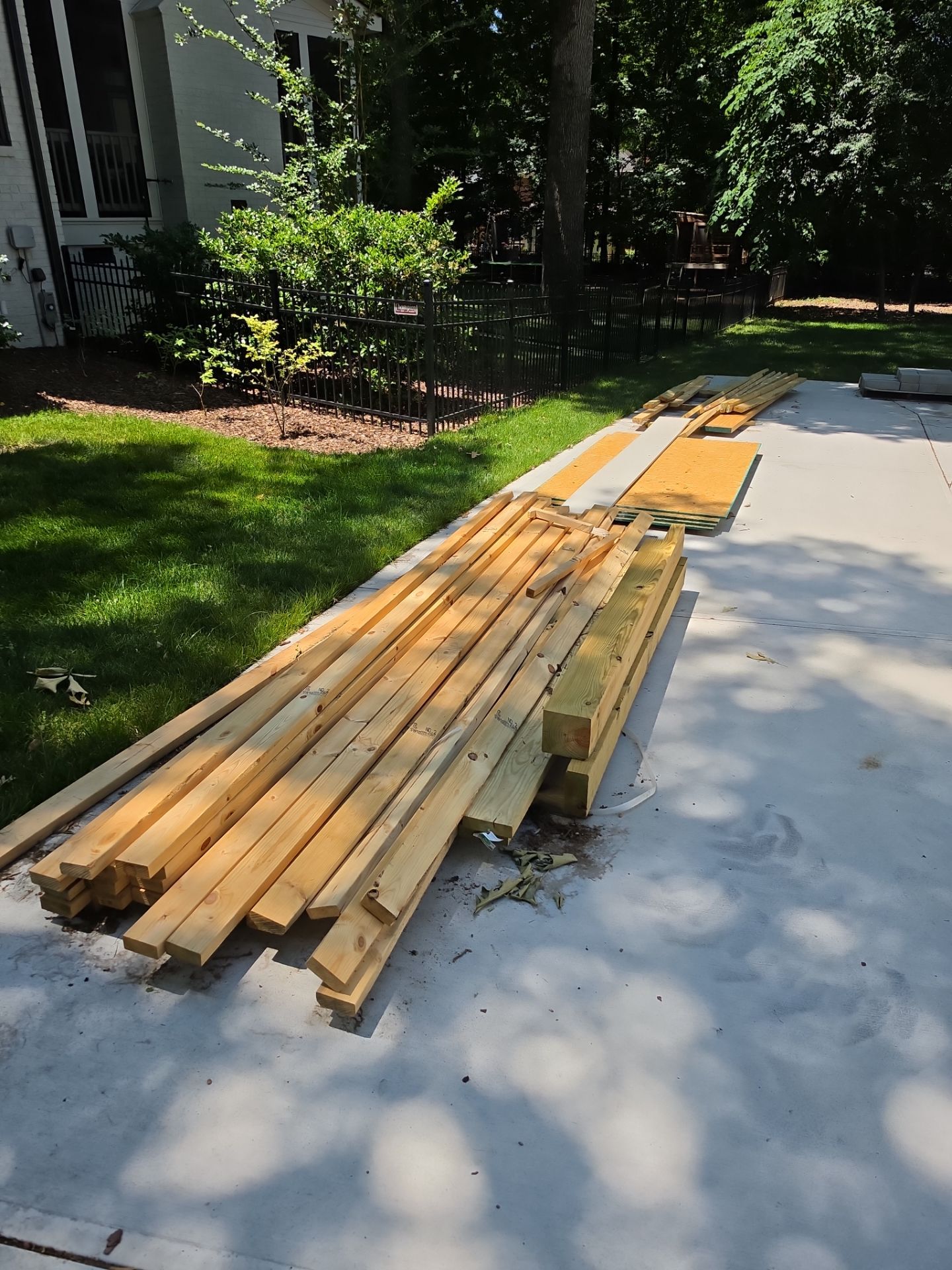 Job site clean up in Charlotte by Badger Hauling