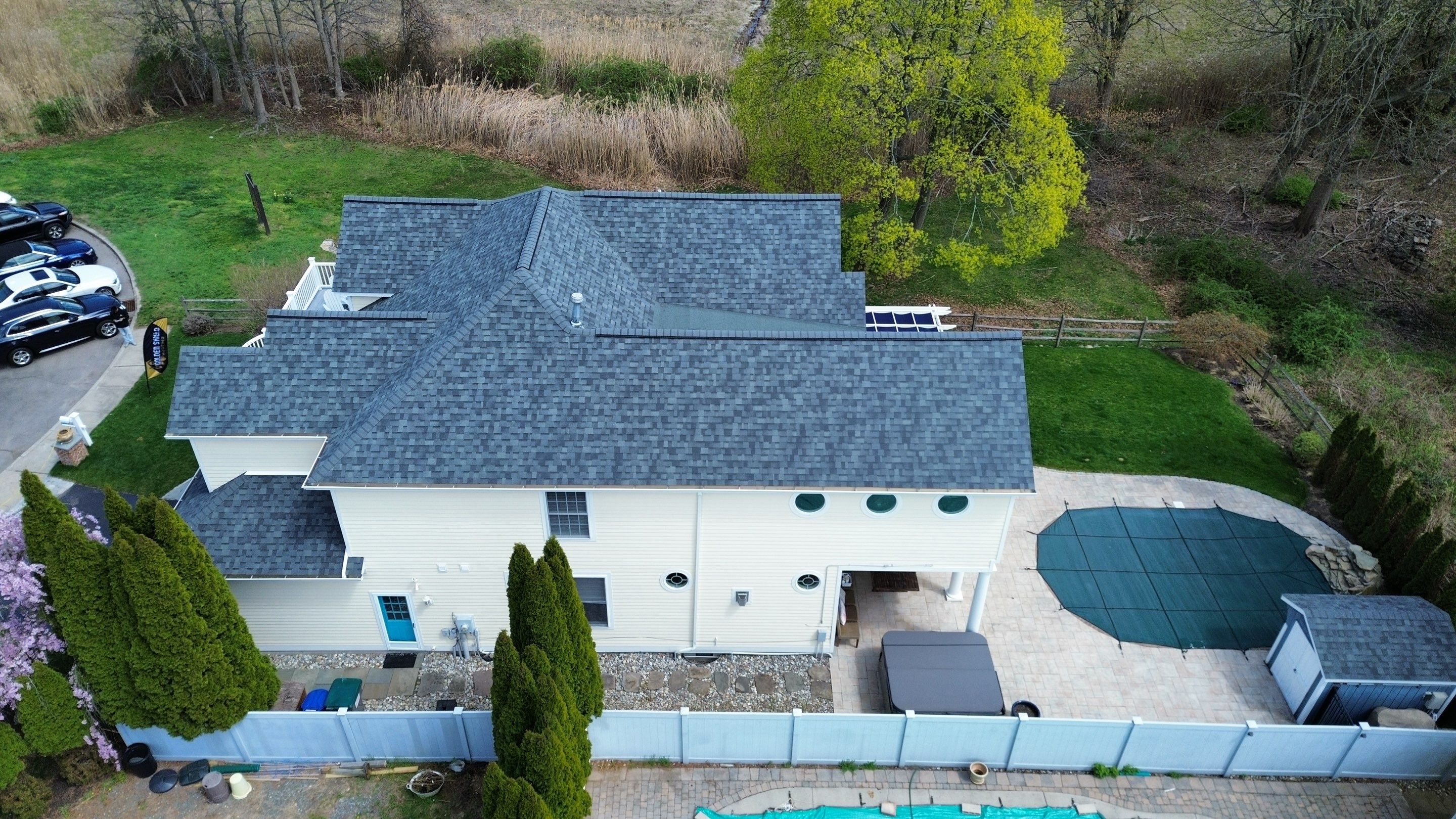 Owens Corning Duration: Estate Gray in Fairfield, Connecticut by Golden Shield Roofing