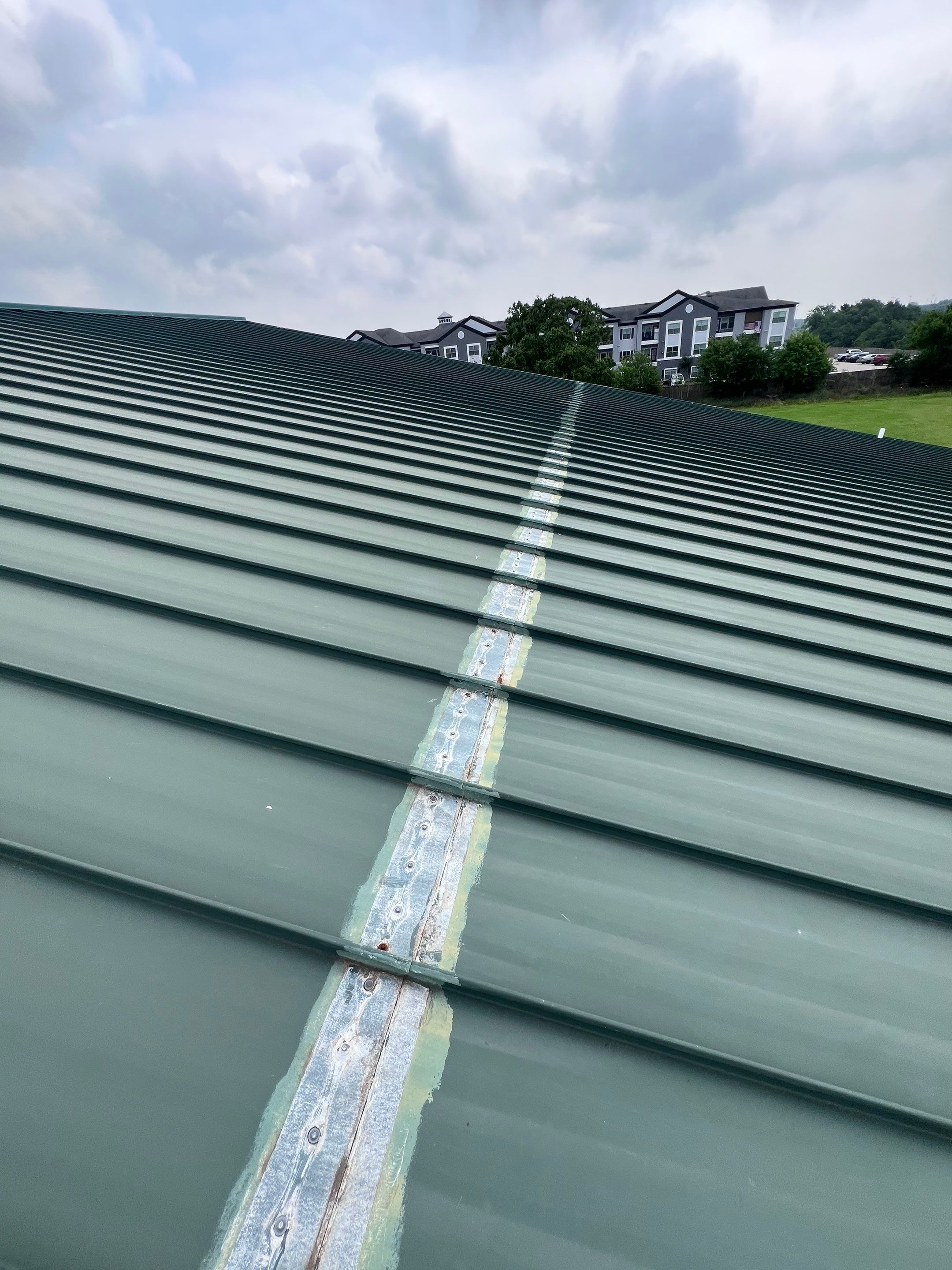 Hail Damage using Metal by Roof Repair Company