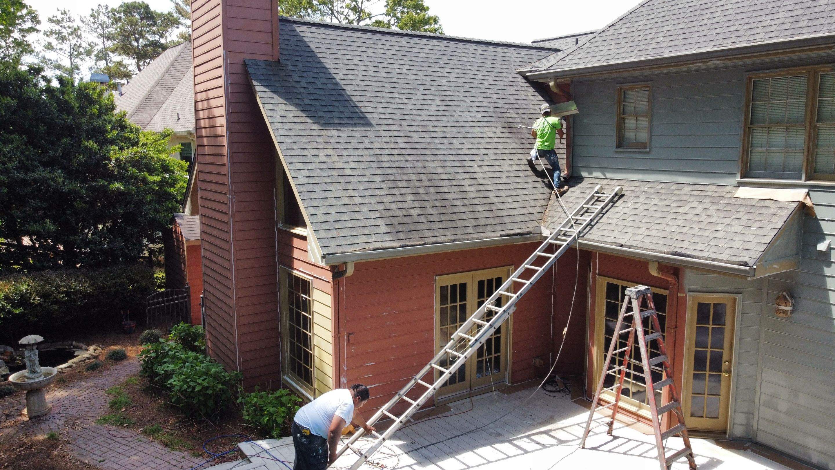 Full Exterior Home Repainting and Trim Refinishing in Roswell by Swift Home Renovations