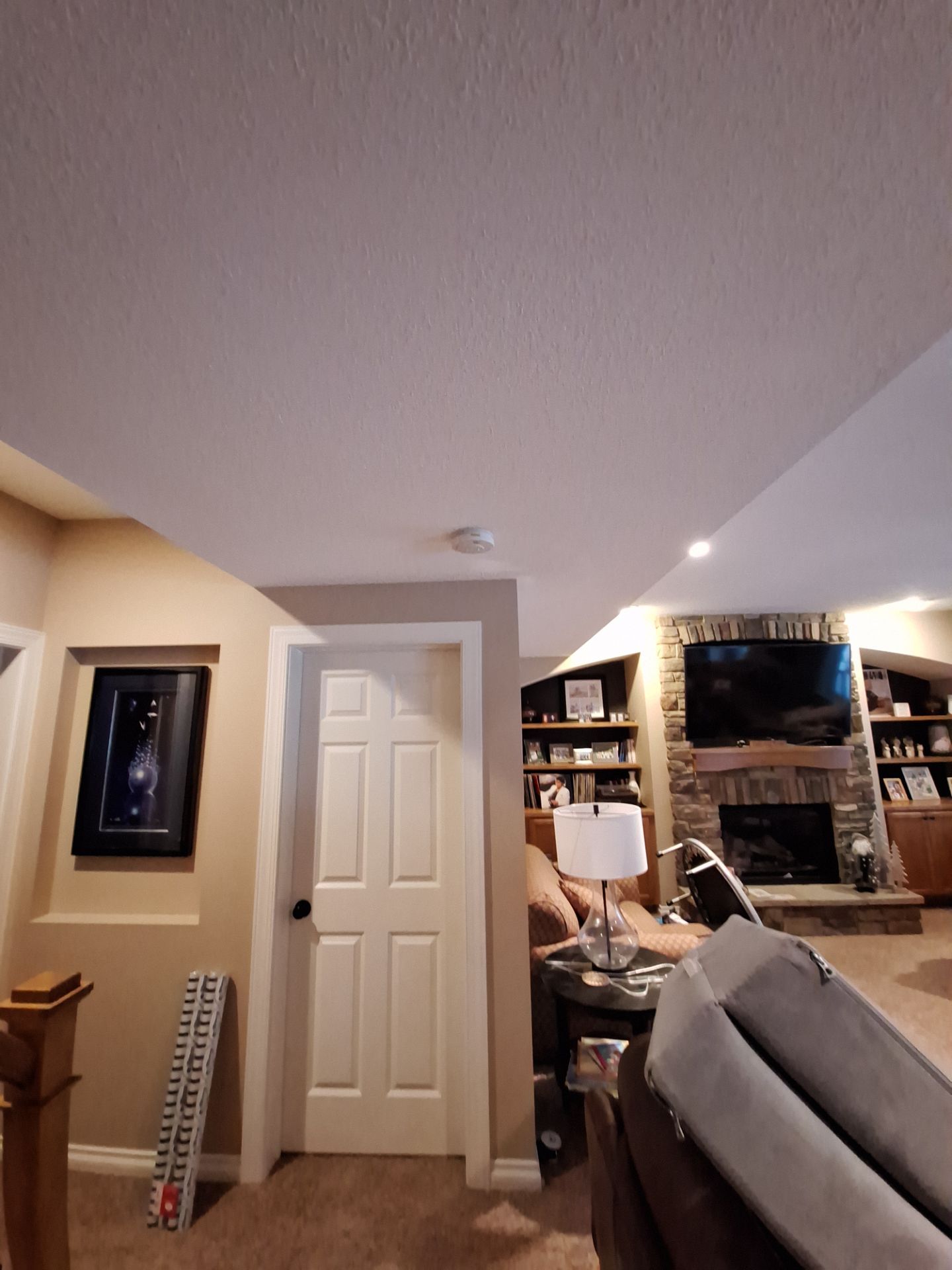 Basement Ceiling & Wall Repair + Interior Painting in Grand Haven, Michigan by Gordon Painting