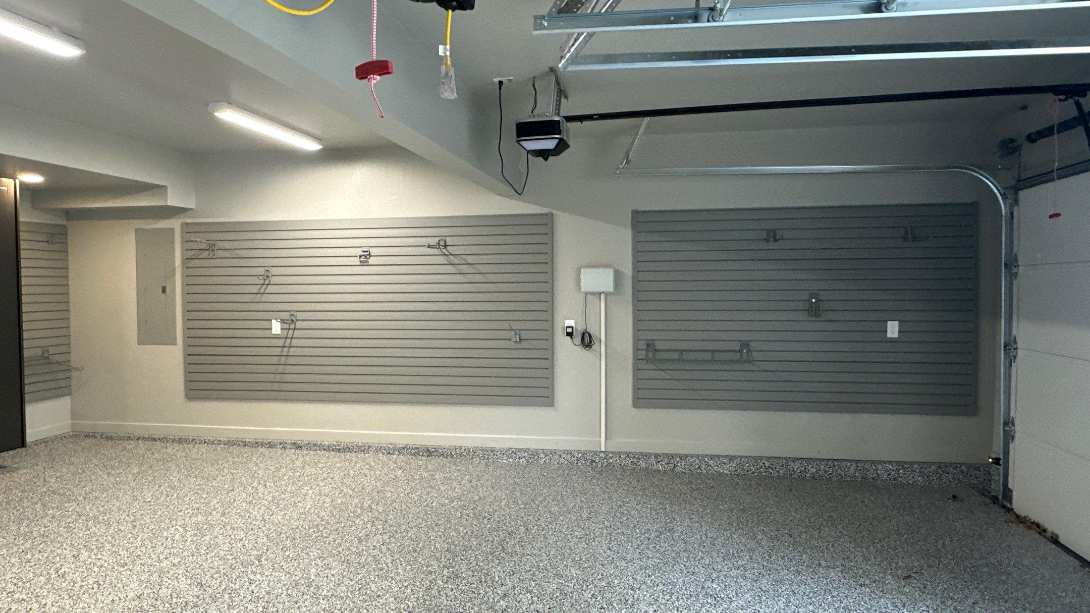 David M. took his garage up a notch with Brand new cabinets and an amazing floor by Banner Garage