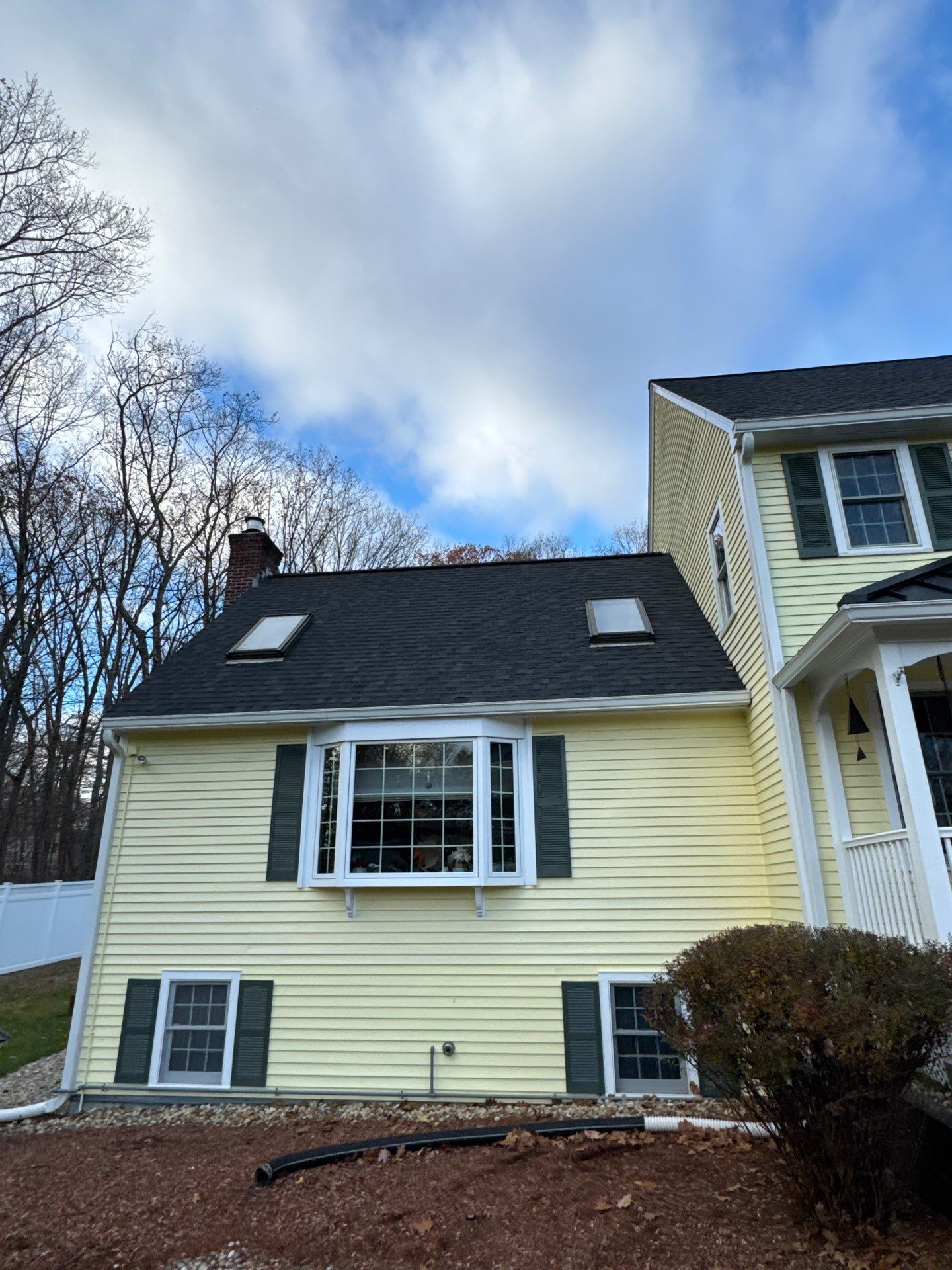 Chelmsford Premium Roof: Onyx Black Shingles with Standing Seam Metal Porch by Mighty Dog Roofing of Greater Middlesex County
