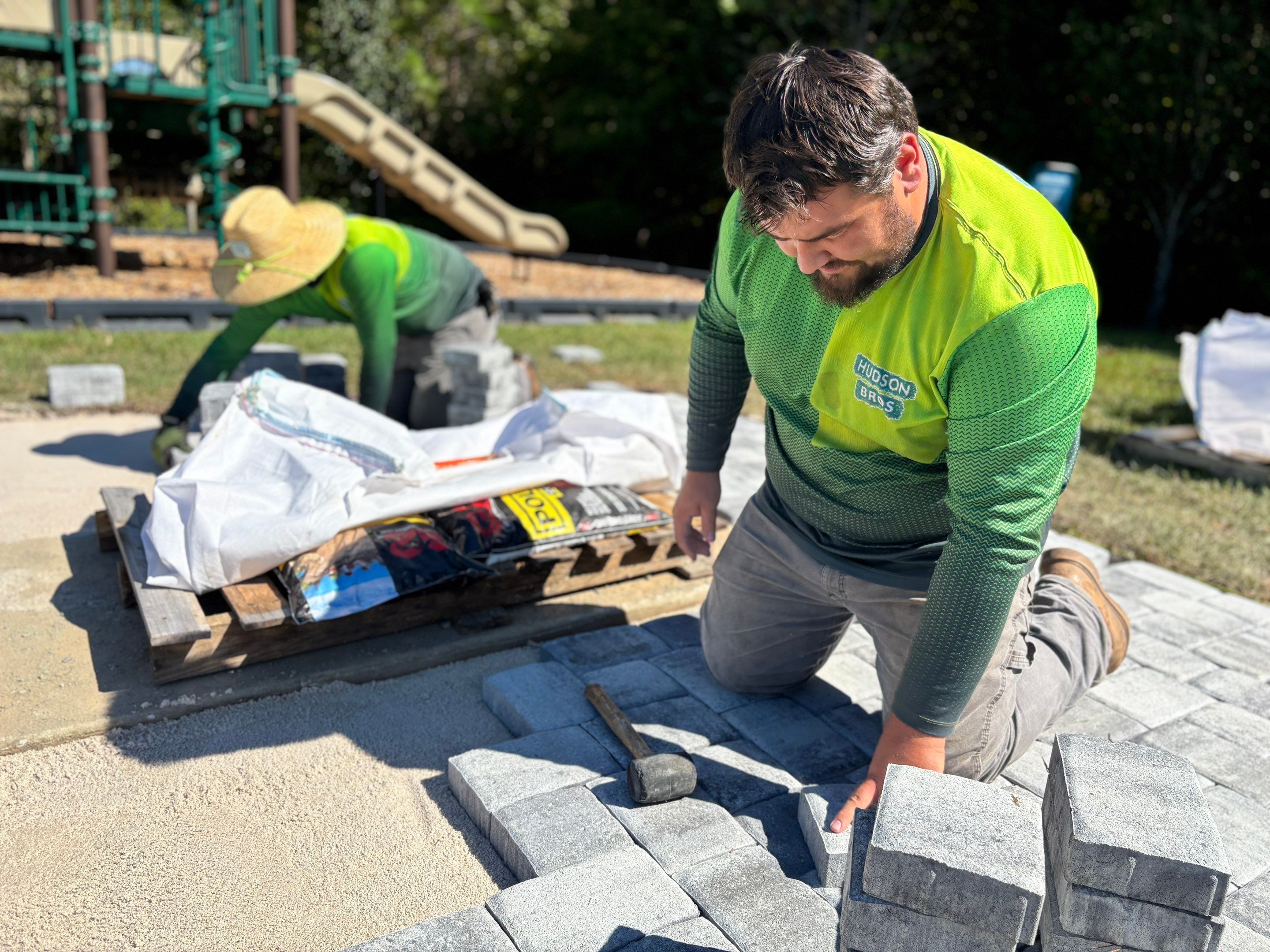 Paver Installation Project in Highland Park - Summerville, SC by Hudson Bros Lawn Care LLC