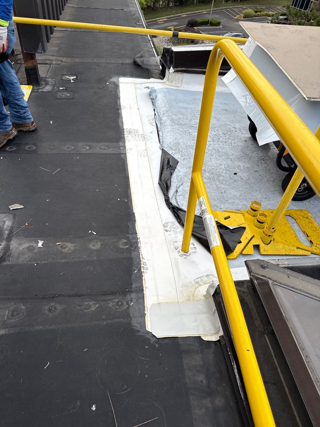 Commercial Roof Replacement – TPO Rhinobond System Installed at TD Bank by All Site Roofing