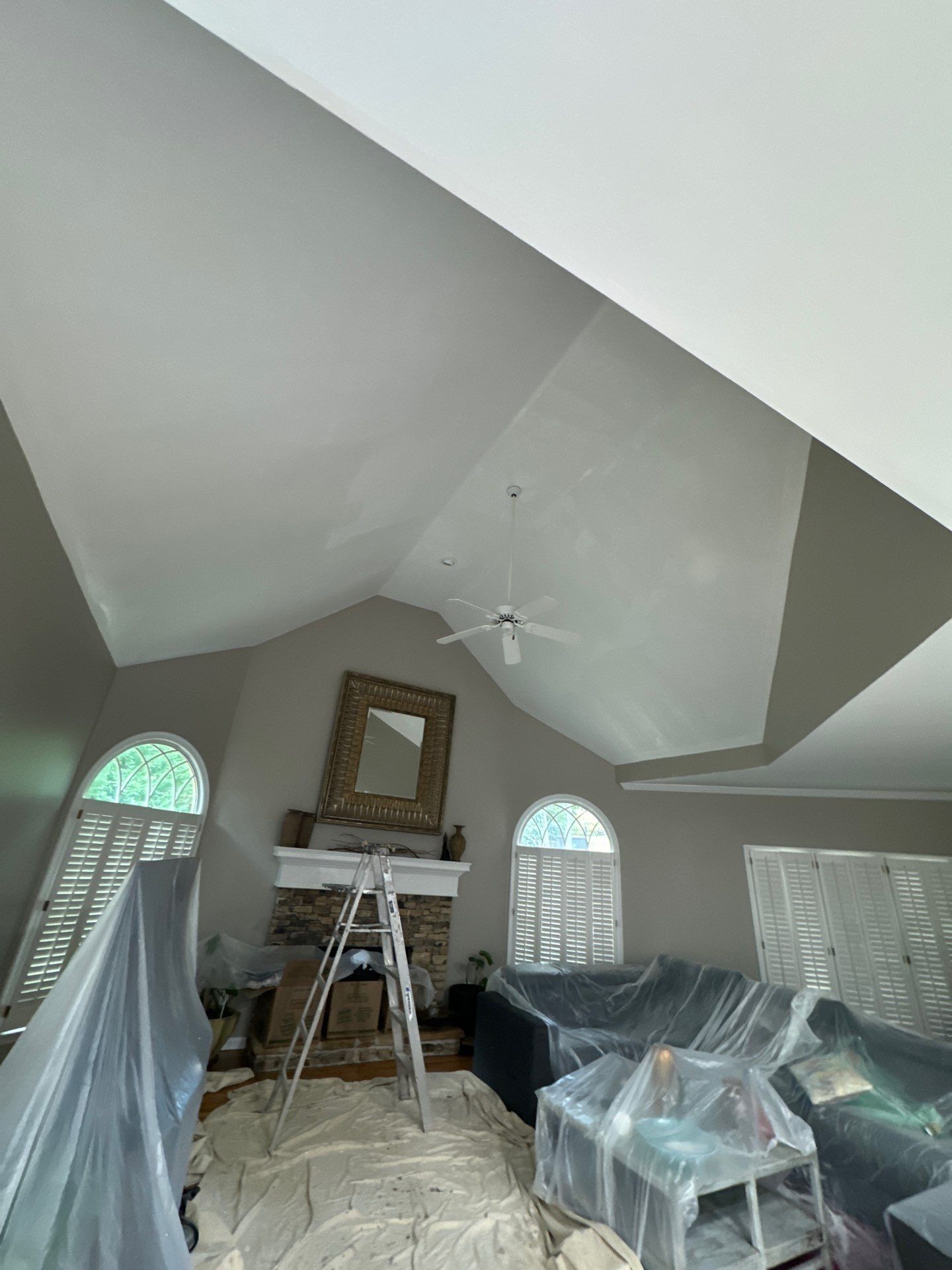 Full Interior Home Painting and Screened Porch Refinishing in Alpharetta by Swift Home Renovations