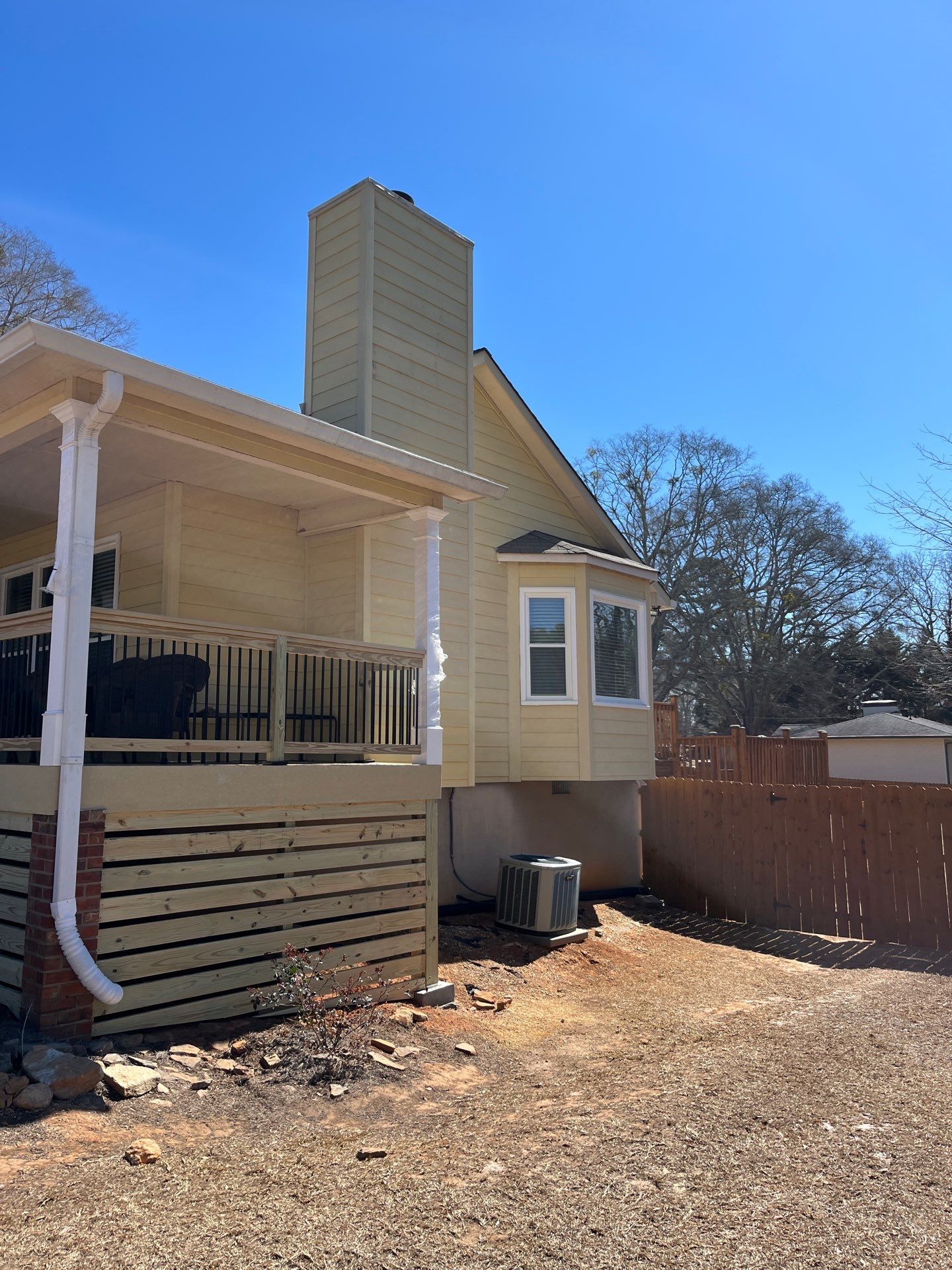 Acworth, GA James Hardie Board and Batten Siding Installation, Porch Renovation, Exterior Painting, and Window Replacement by Nelson Exteriors 