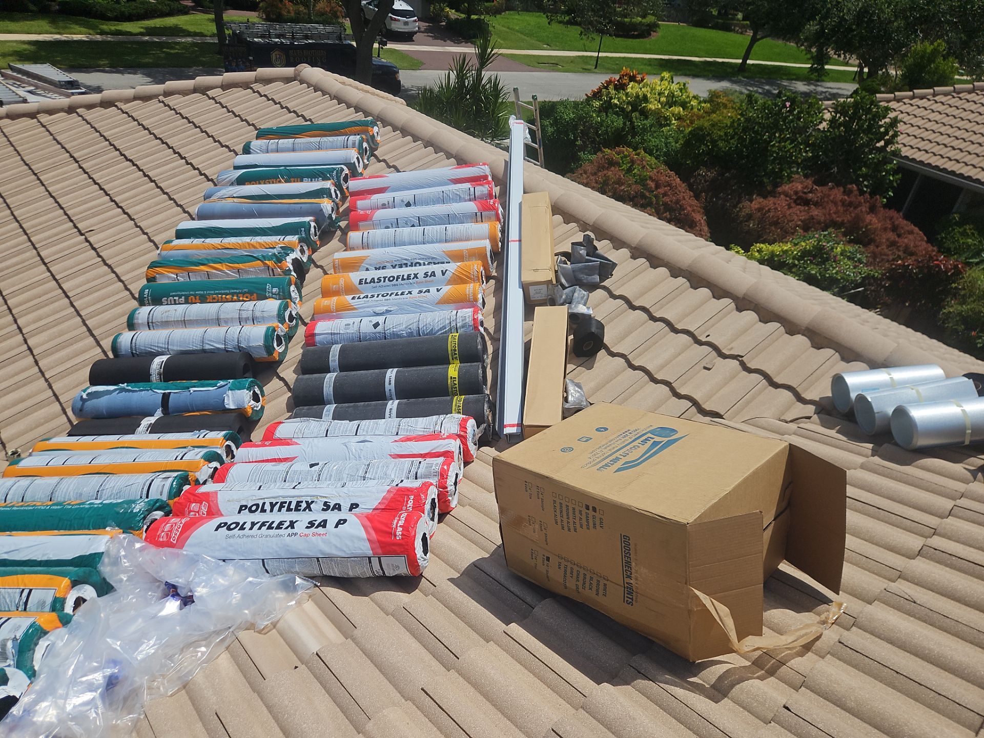 Residential Roofing Installation using Eagle Roofing Tile by BLUES BROTHERS ROOFING