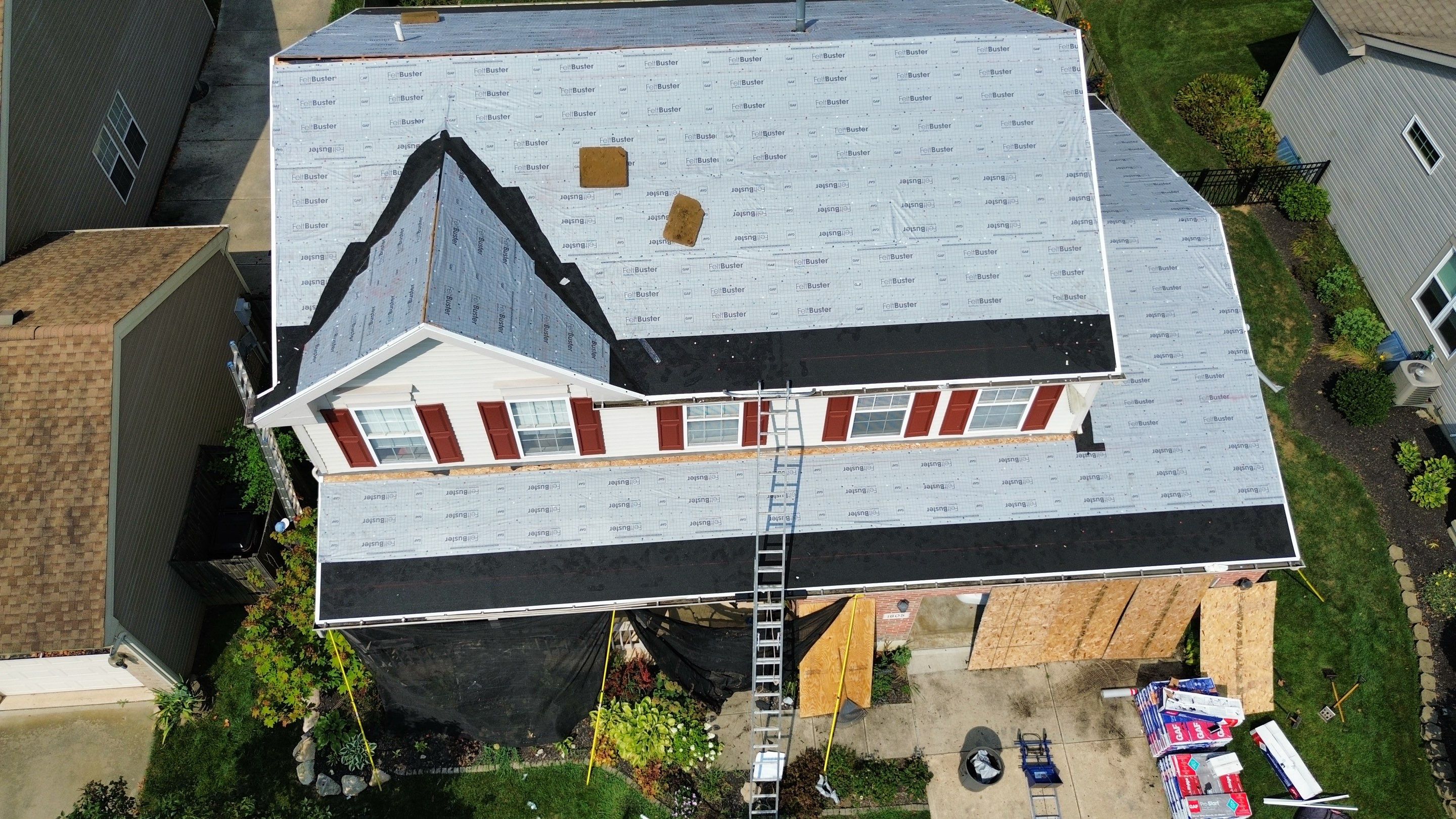 Residential Roofing Installation using Timberline HDZ Shingles - Hickory by RoofX 