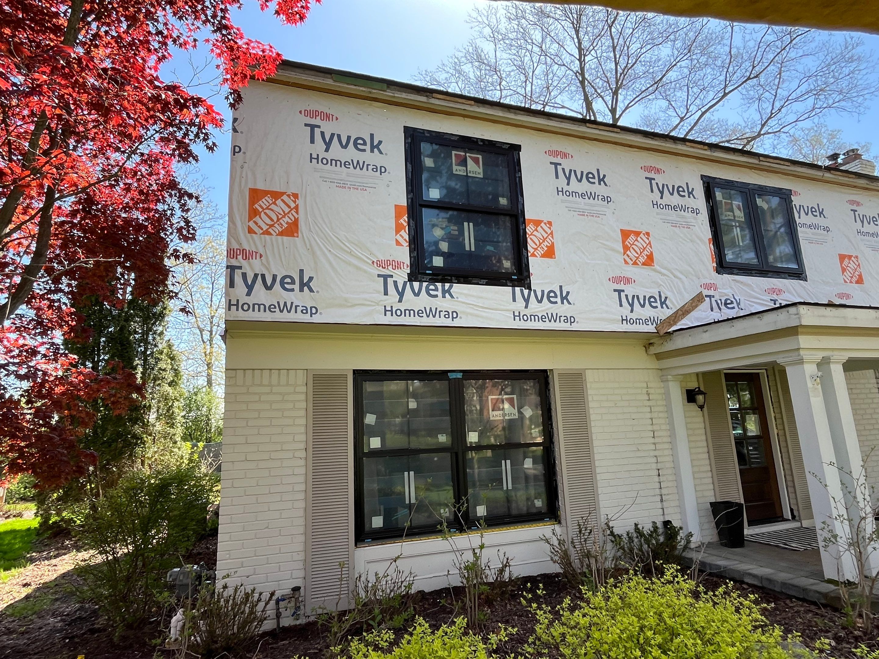 Siding Replacement using Hardie Plank S8 1/4"  Arctic White by 180 Contractors