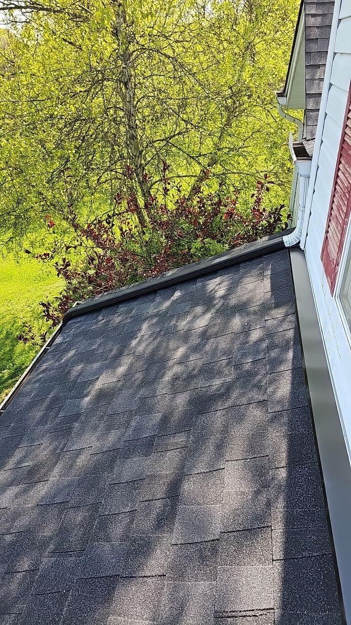 ATLAS PINNACLE COLOR: BLACK SHADOW DRIP EDGE: WHITE by Eagle Eye Roofing