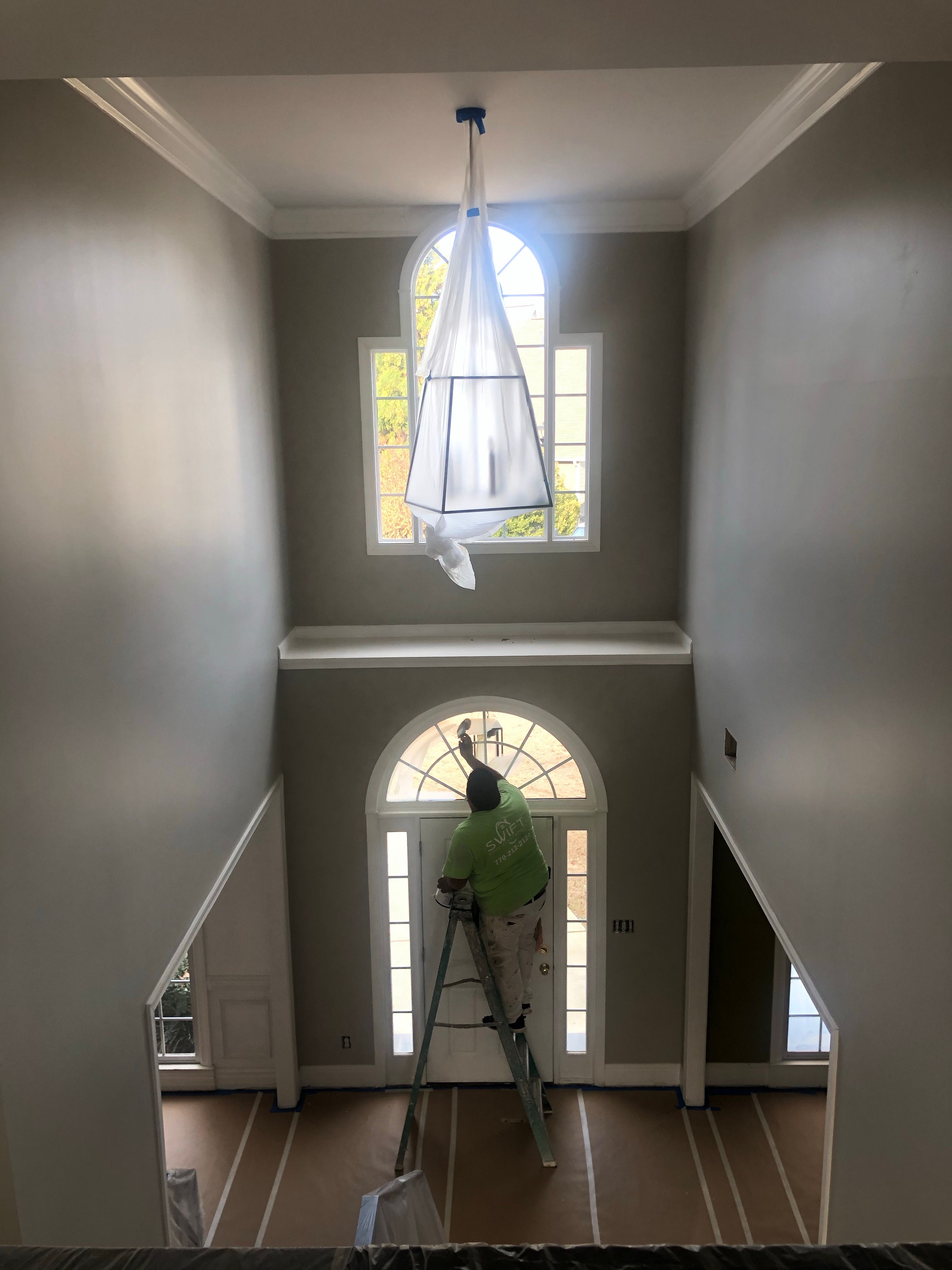 Full Interior Home Repaint and Drywall Surface Preparation in Smyrna by Swift Home Renovations 