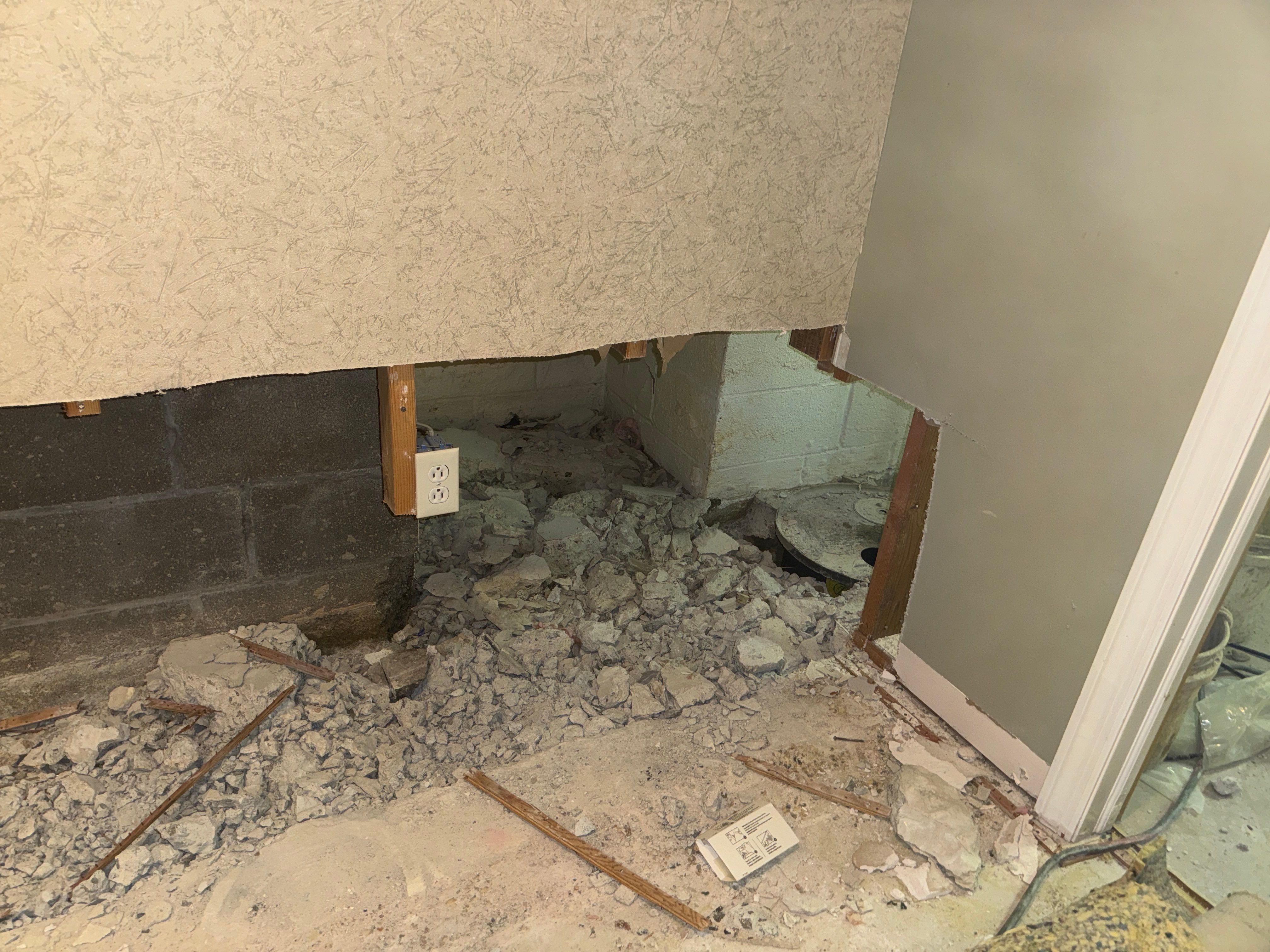 Interior French Drain With Radon Seal & Mold Remediation in Wall Township by Pure Service Pro, LLC 