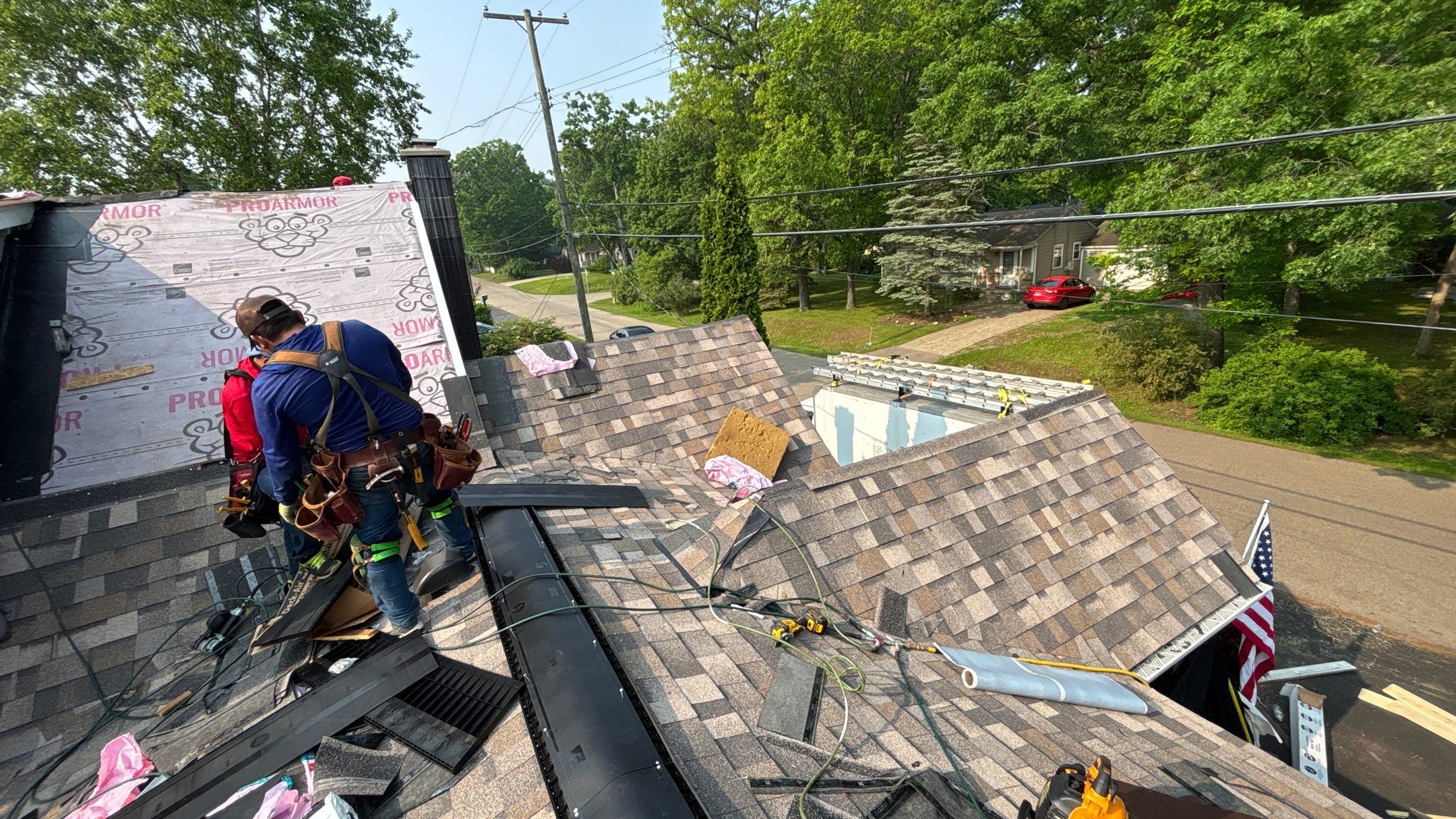 Roof Replacement using Owens Corning Sand Dune by 180 Contractors