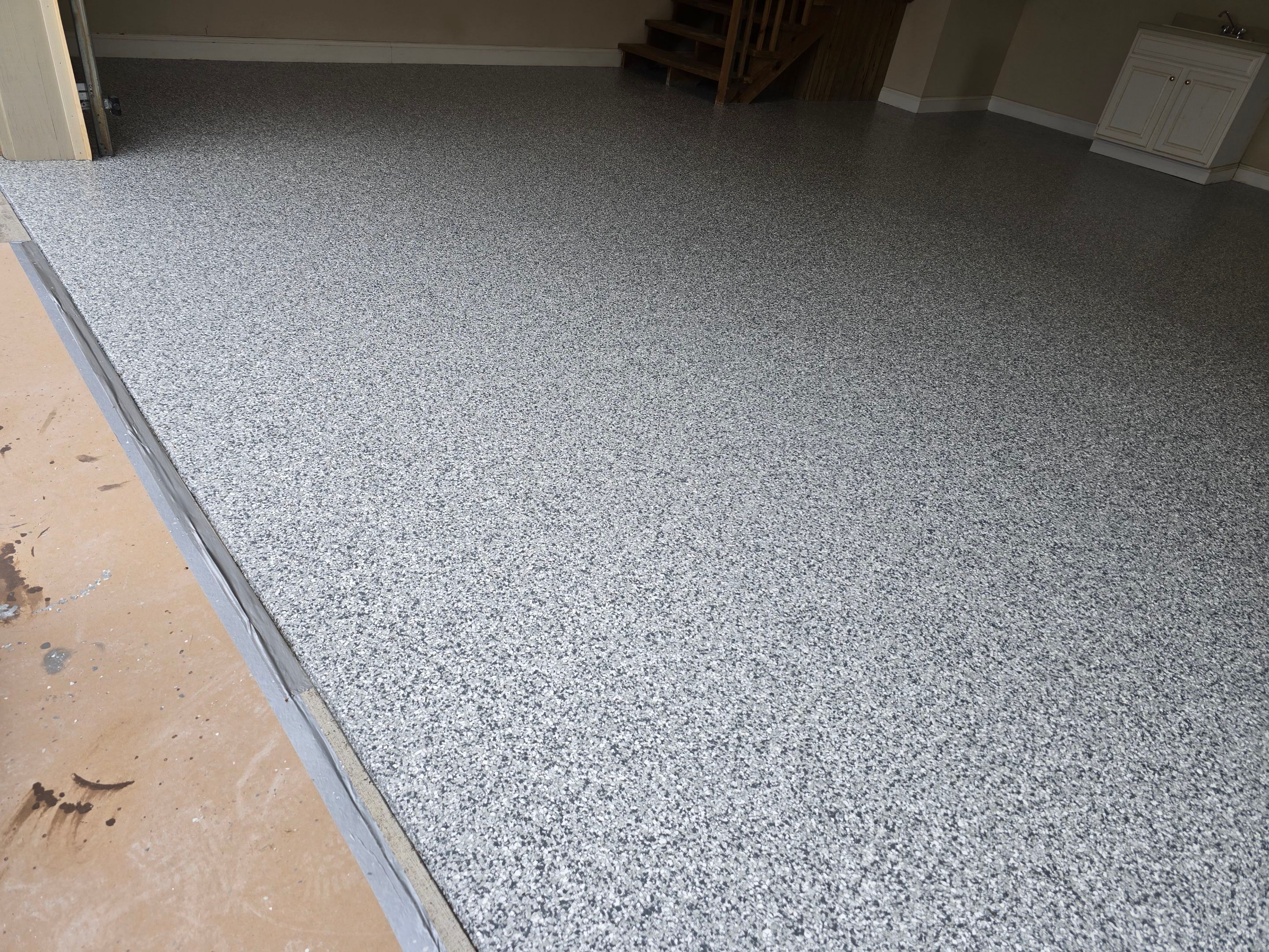 Garage using Gravel by Elite Floor Solutions