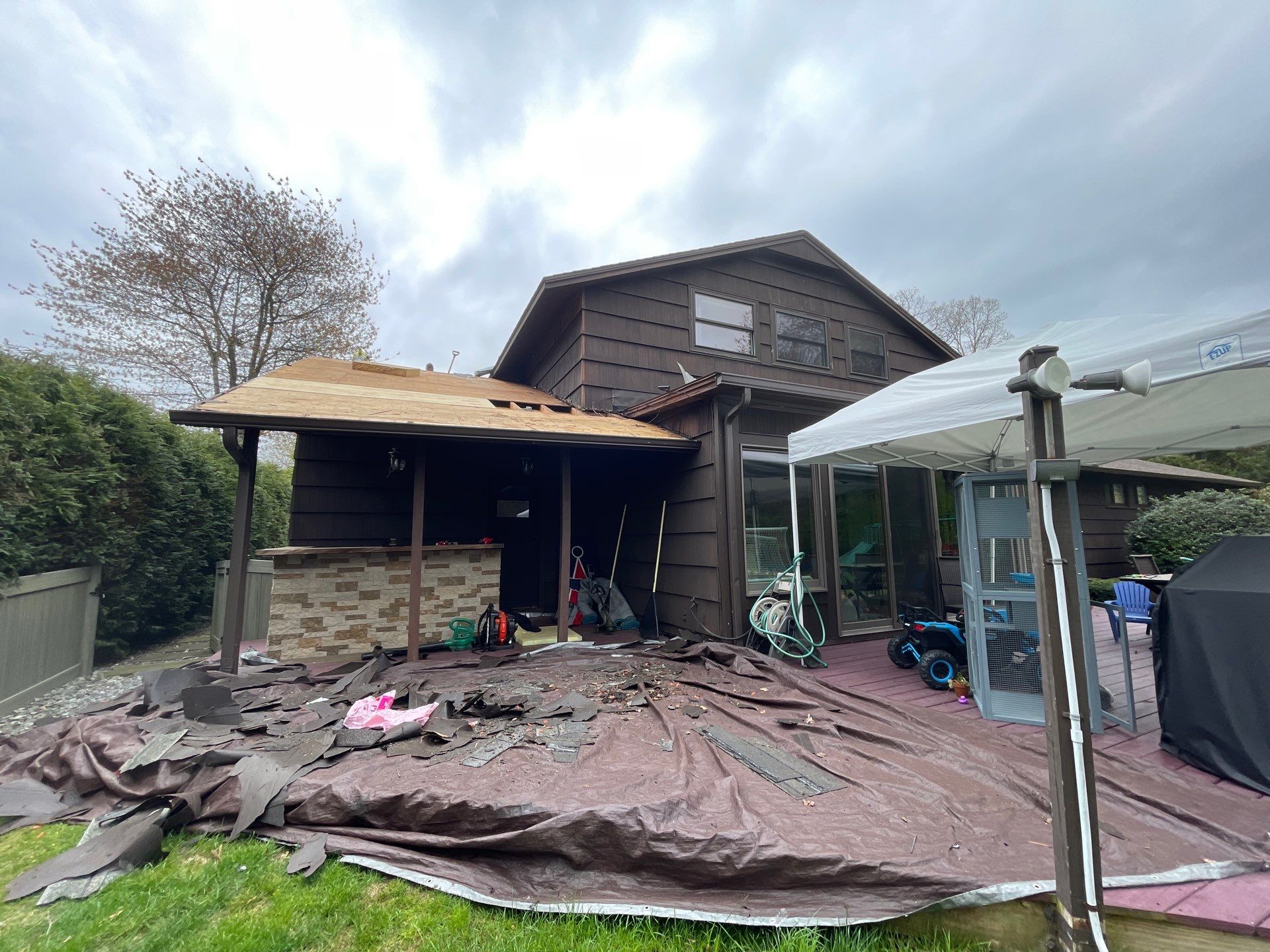 Residential Roof Replacement and Plywood Sheathing Repair in Torrington by A Plus Exterior