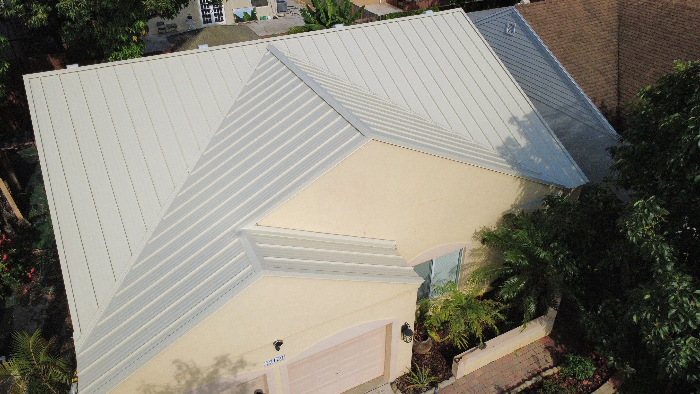 Residential Roofing Installation using 1.5'' Mechanical Seam by BLUES BROTHERS ROOFING