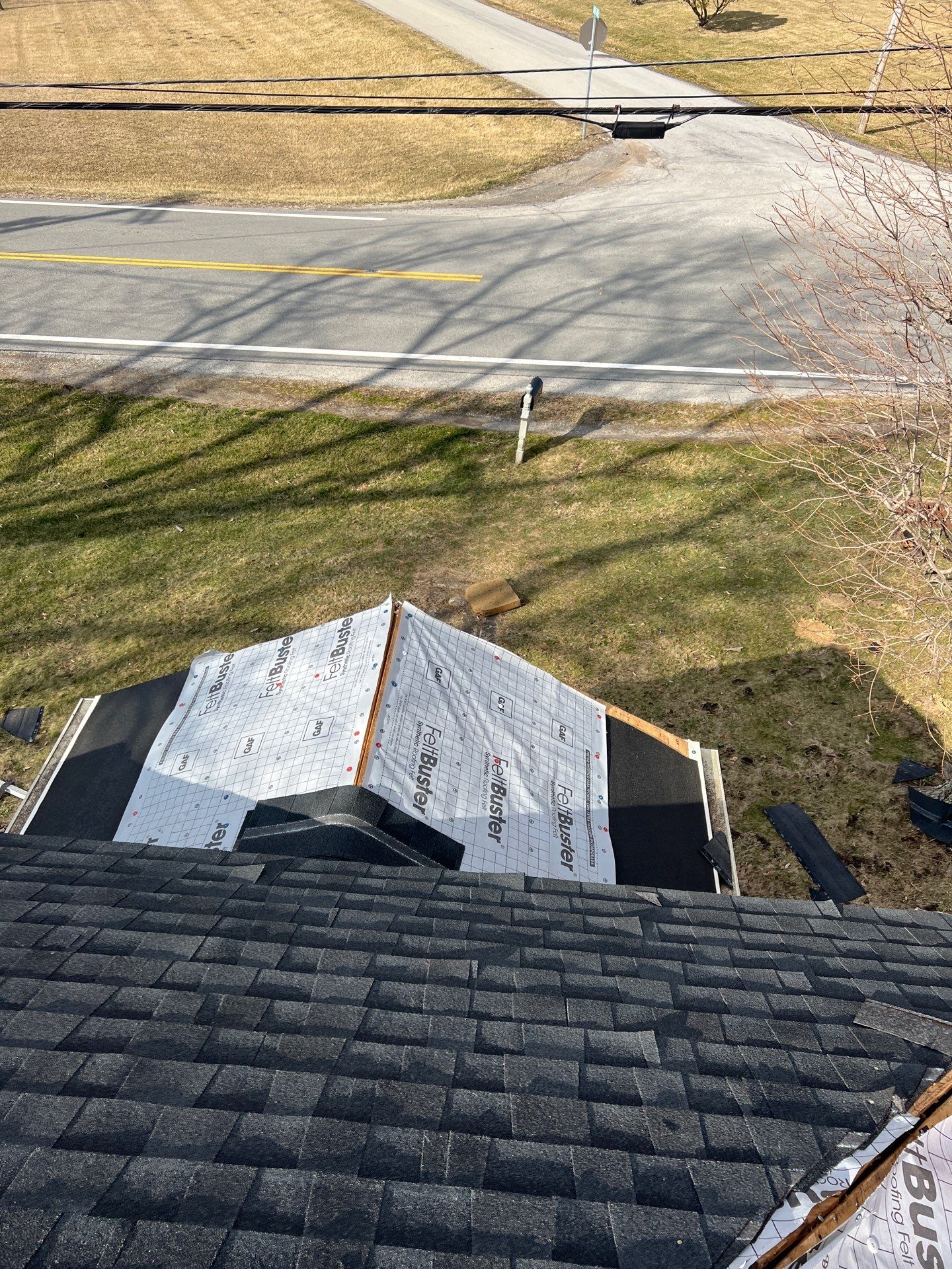 Residential Roofing Installation using Timberline HDZ Shingles - Charcoal by RoofX 