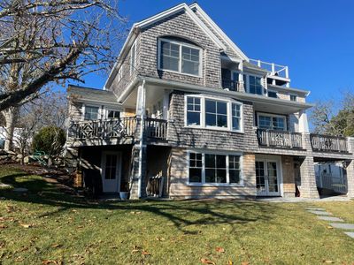Gutter Installation using 6" K-Style Aluminum Gutter in Chatham, MA.
