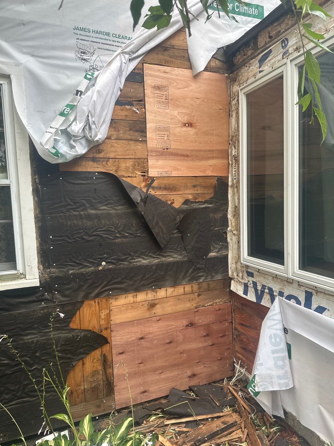 Siding Installation using Hardie Plank Artic white by A Plus Exterior