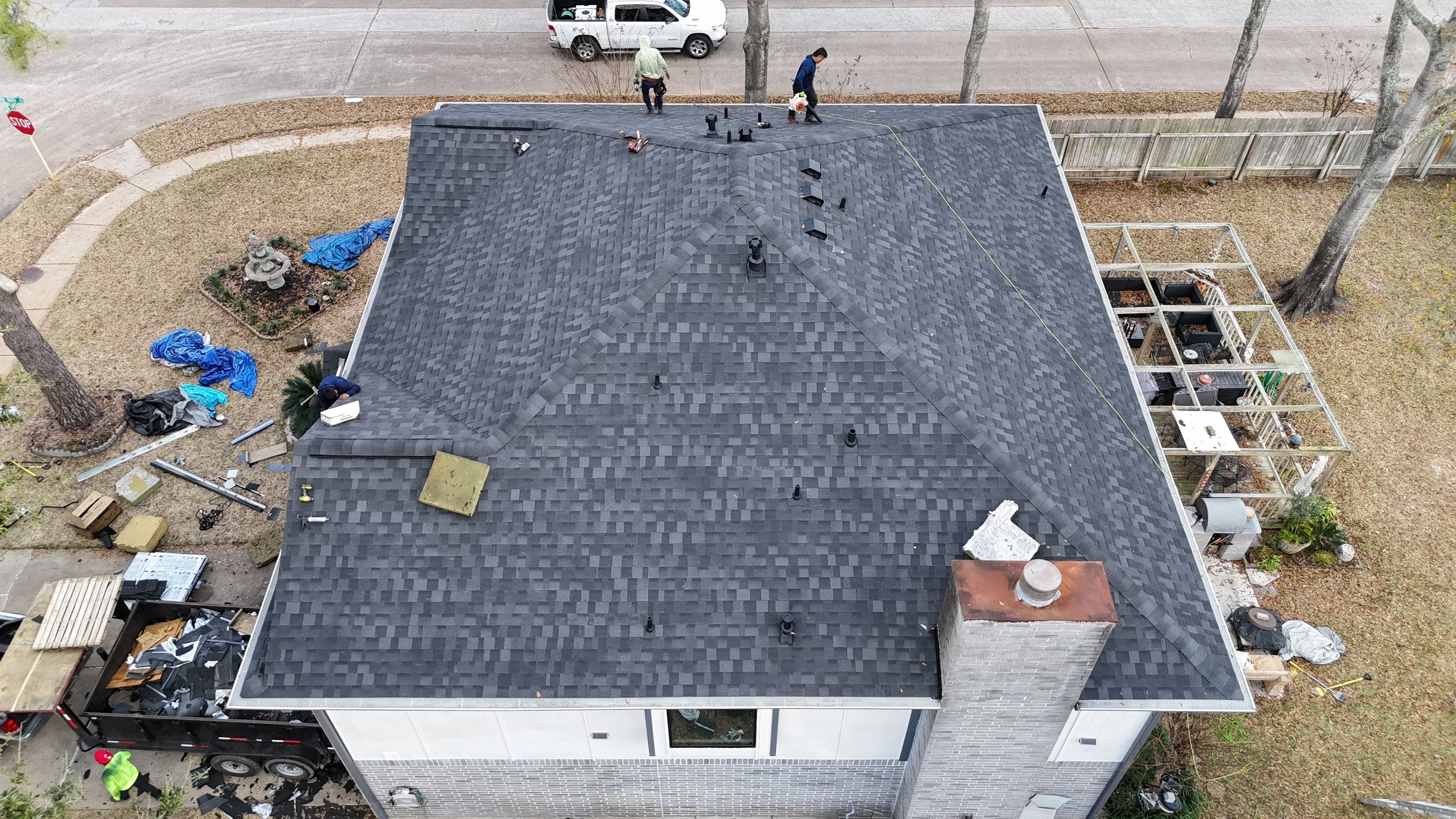 Roof Replacement completed in the Cypress Area! by Core Four Roofing