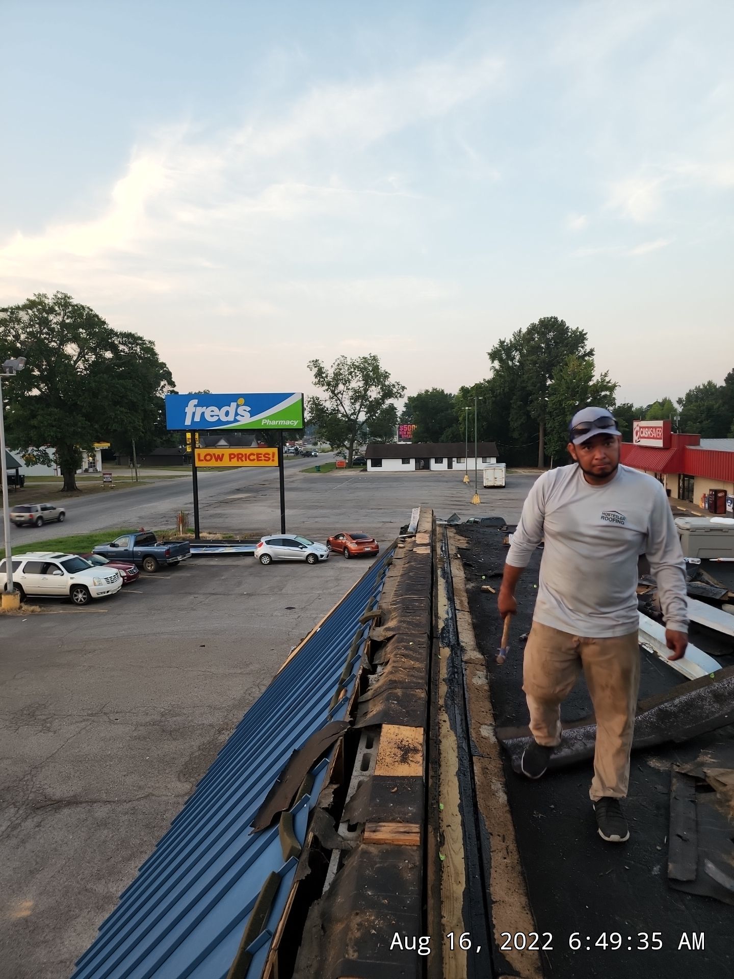 Commercial Roofing Installation using 50 mil PVC by Hostetler Roofing