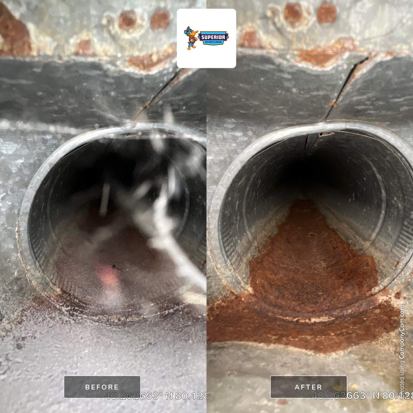 Air Duct Cleaning With a Vacuum Truck in Canonsburg, PA by Superior Air Duct Cleaning