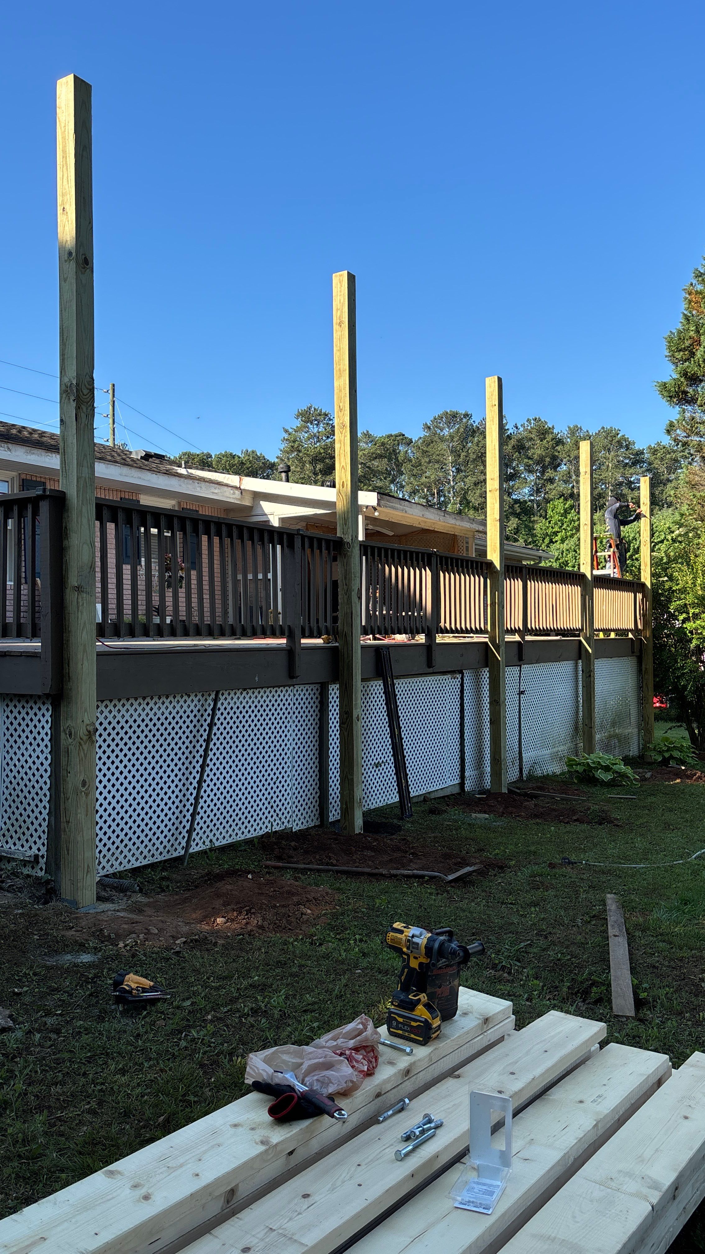 Cover porch by Deerfield Roofing LLC