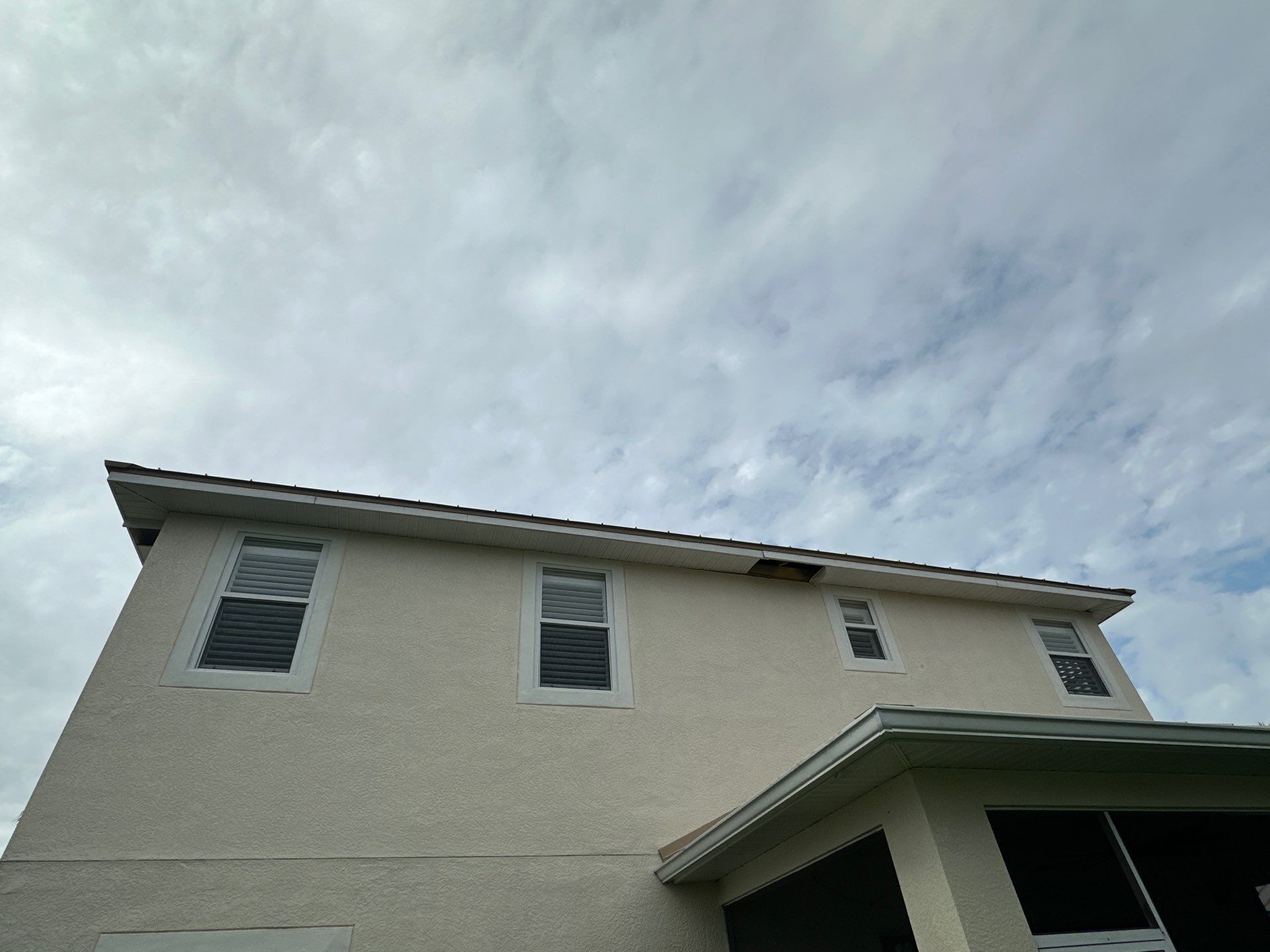 White Vinyl Soffit and Fascia in Cape Coral FL by Gutter Professors