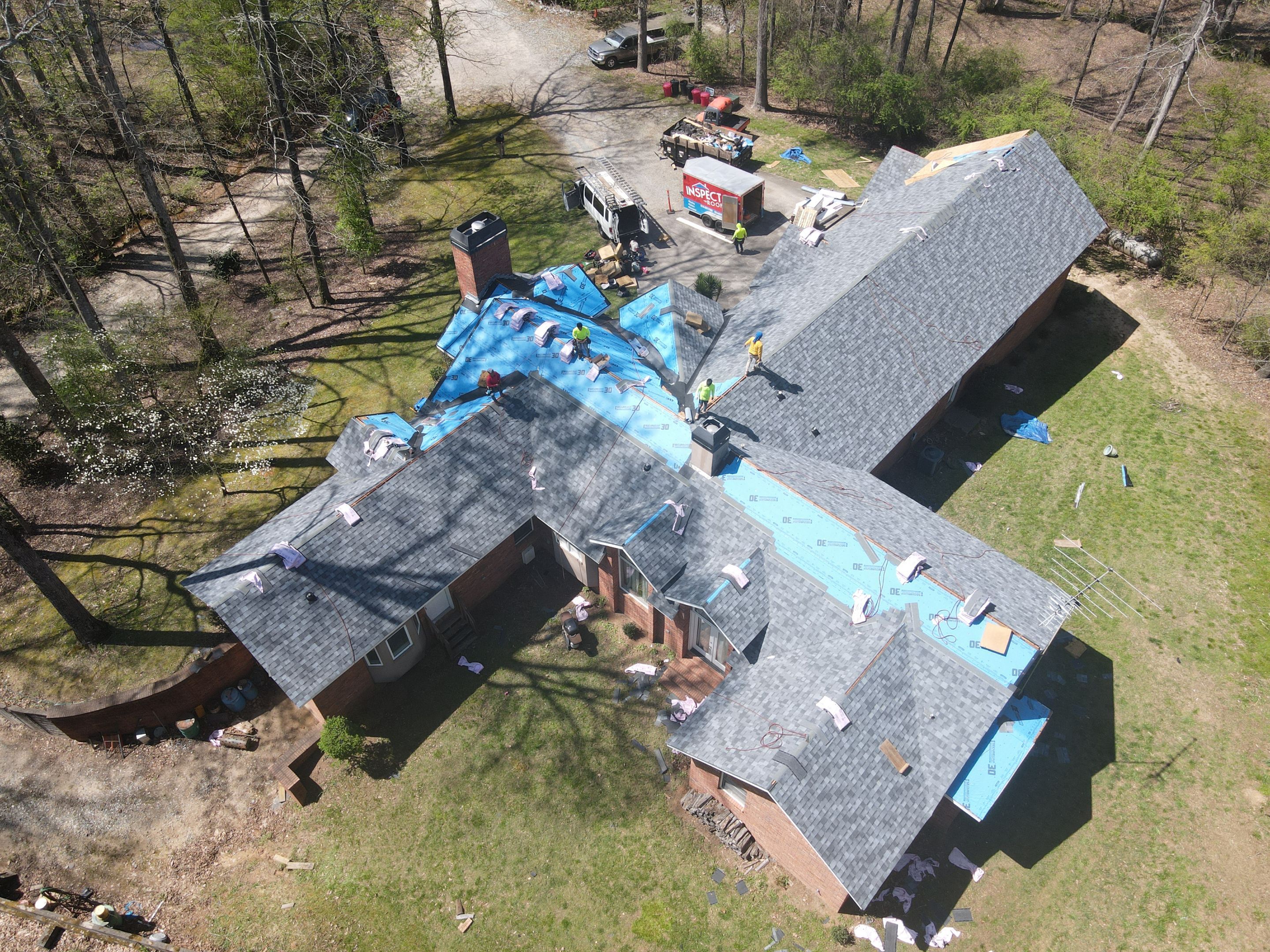 Residential Roofing Installation using Owens Corning by Inspector Roofing and Restoration