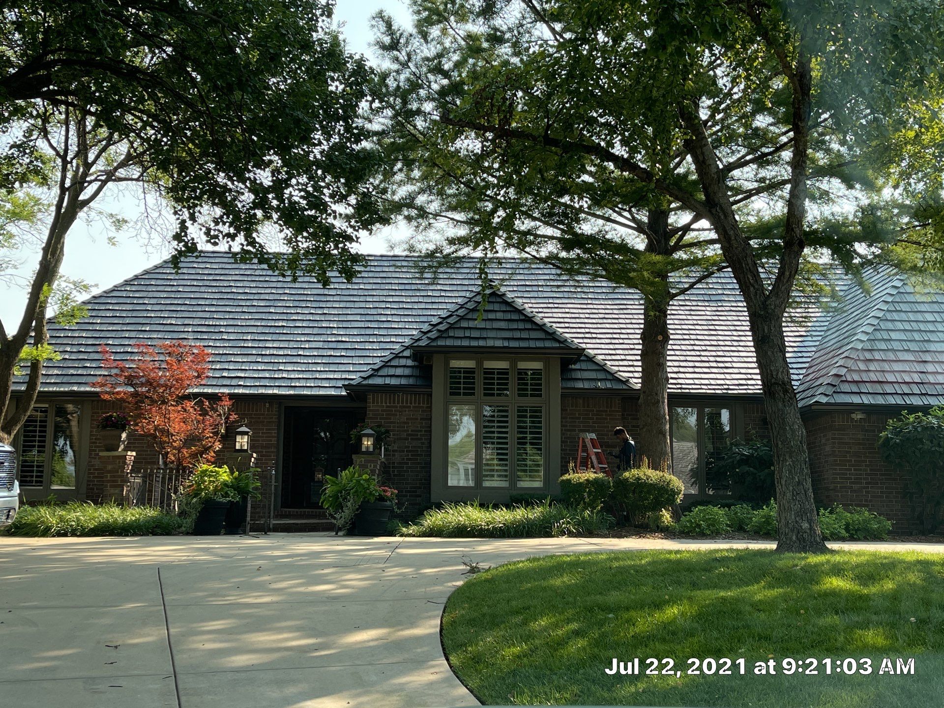 Residential Roofing Installation using Black Oak Shake by Eaton Roofing 