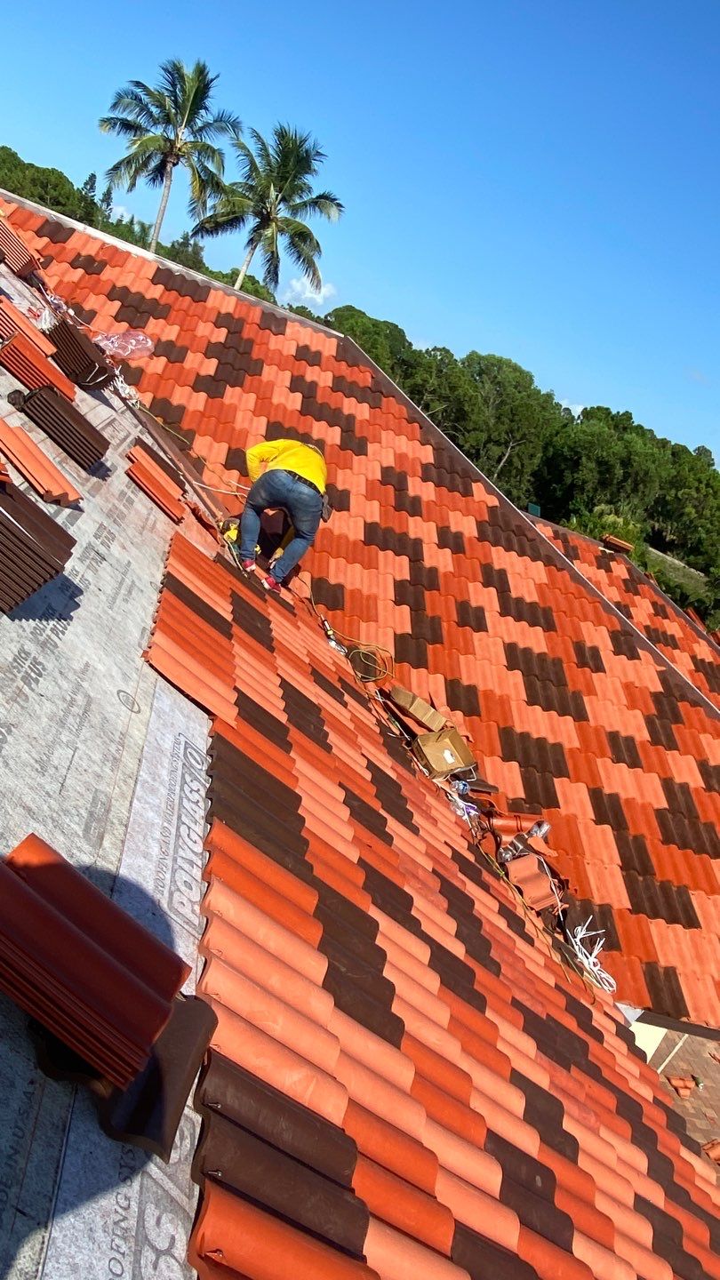 Residential Roofing Installation using Brava Spanish Tile in West Palm Beach by International Roofing