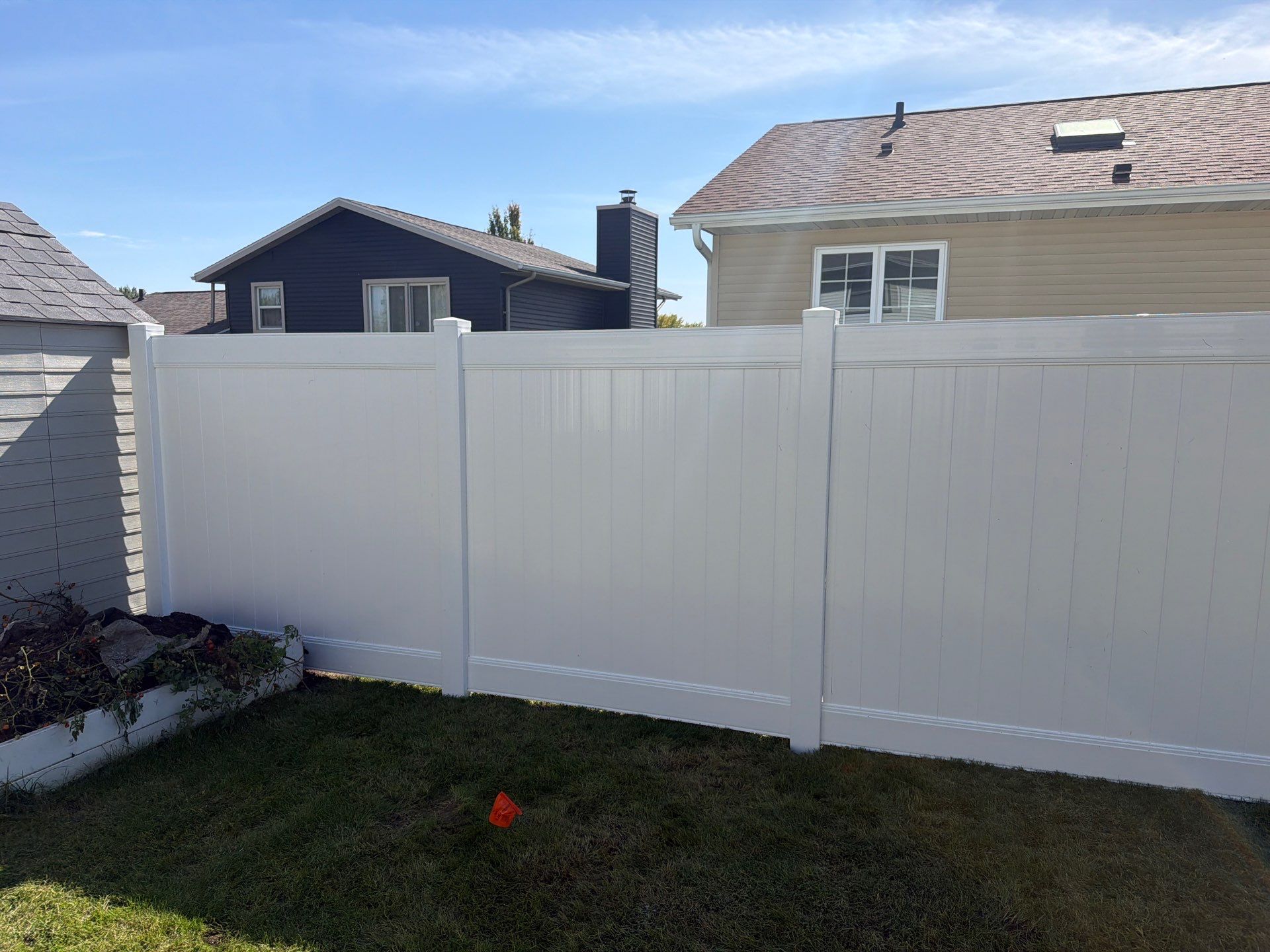Custom Vinyl Privacy and Chain Link Fence Installation in Waterloo by Perfect Picket Fence and Stain