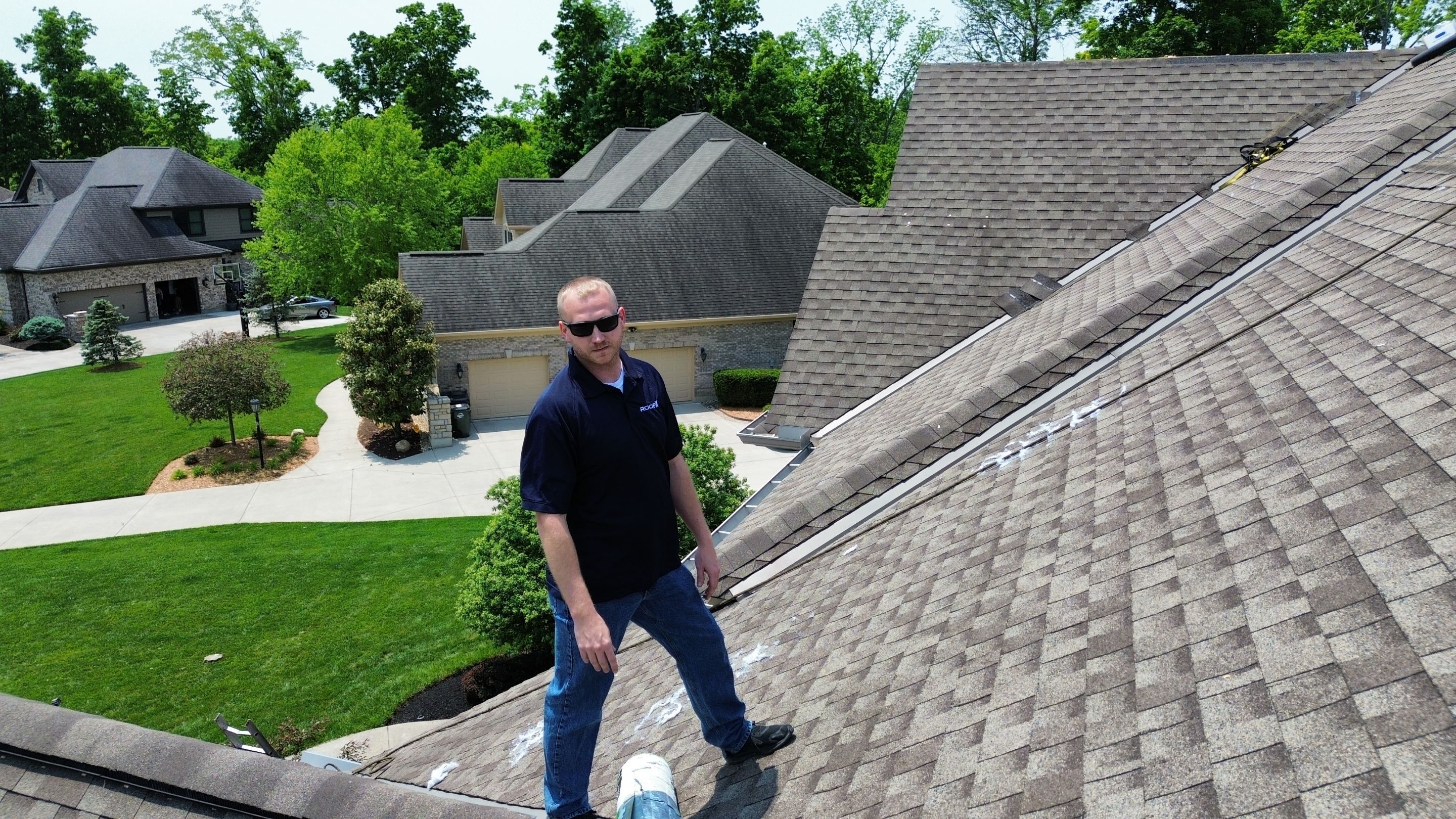 Residential Roofing Installation using Duration Series Shingles - Colonial Slate by RoofX 