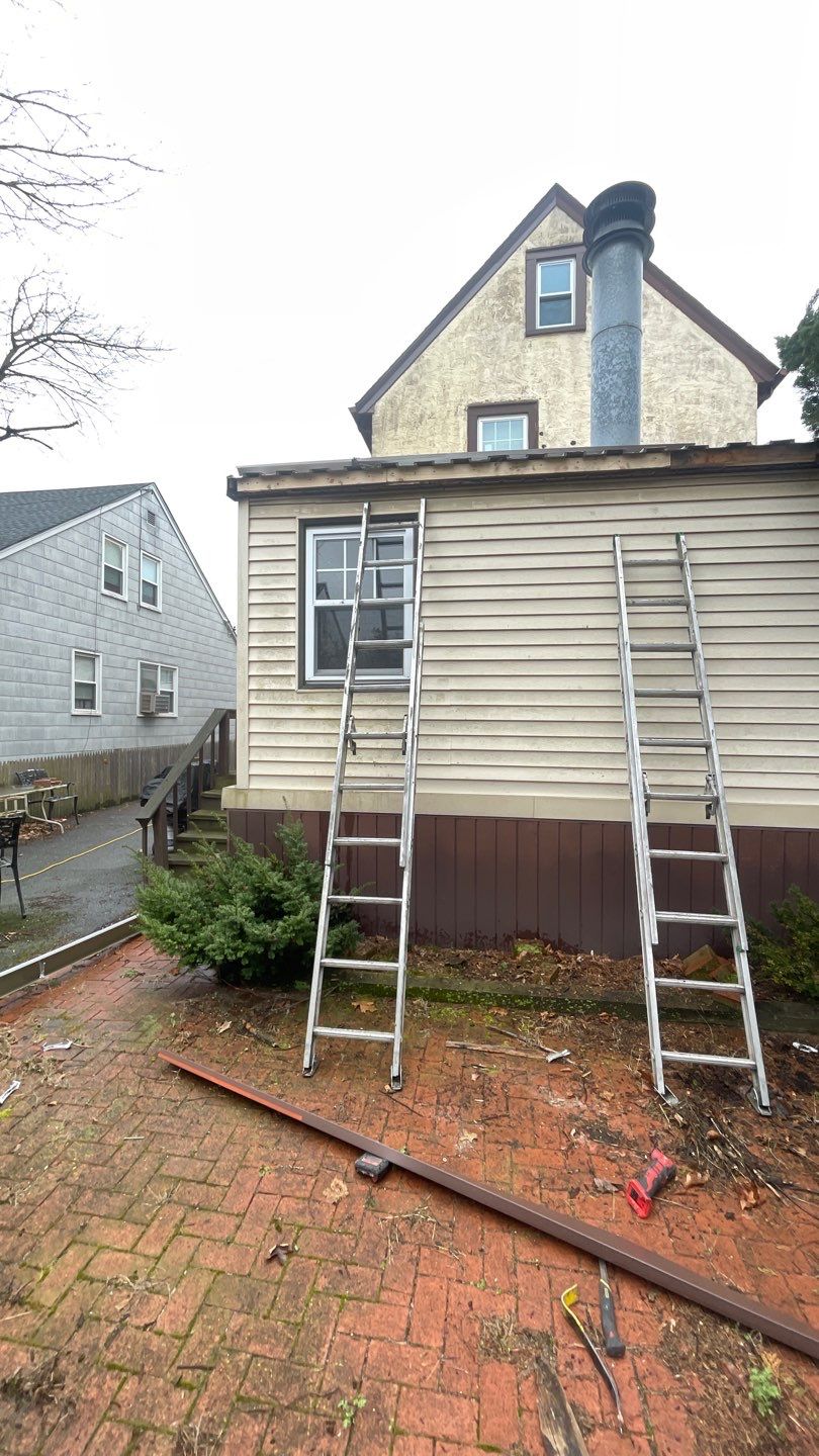 Rotted Fascia rebuild and gutter replacement by Above All Gutters 