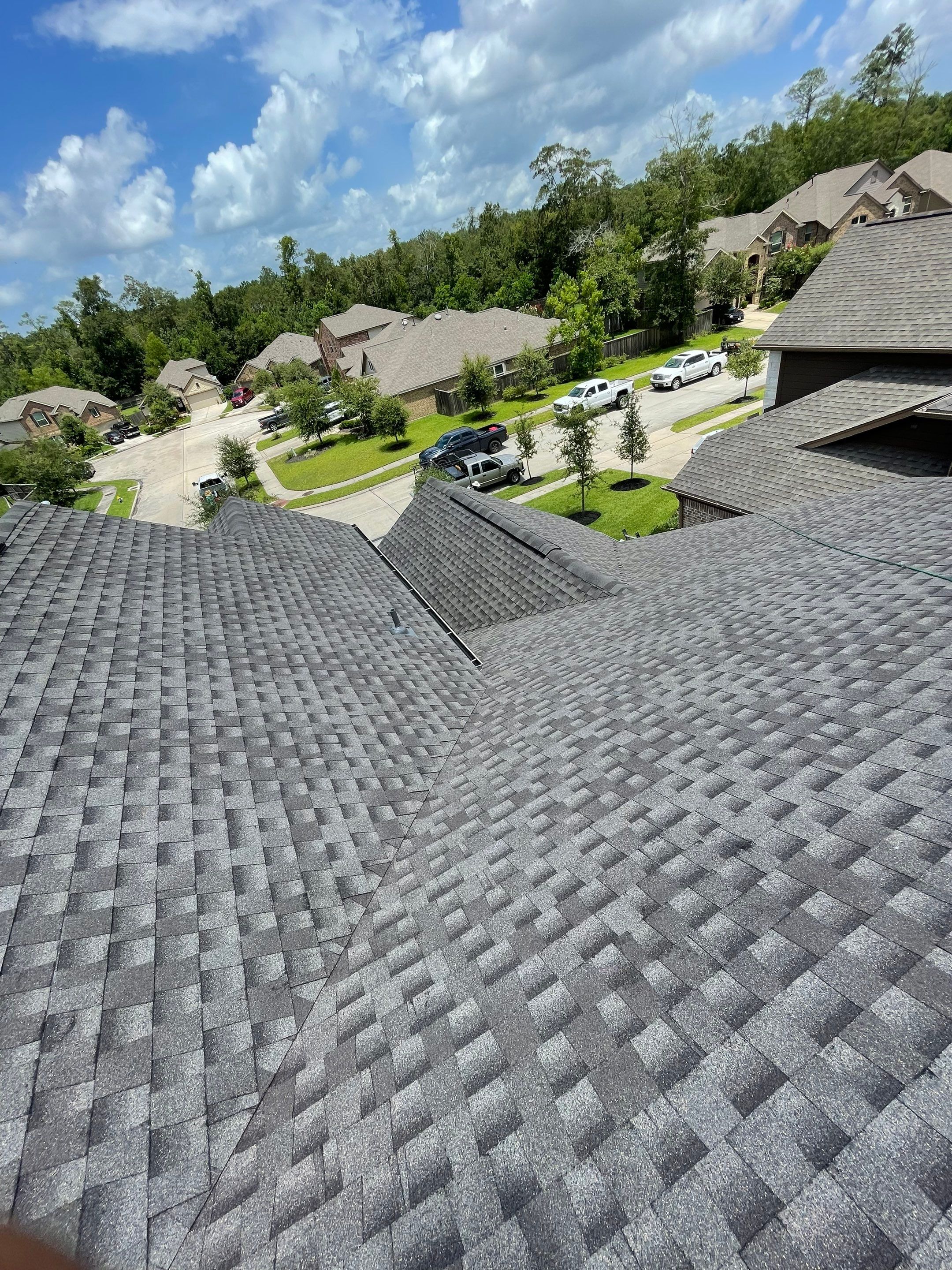 Residential Roofing Installation Using GAF Timberline HDZ Weathered Wood by JD Roofing Solutions