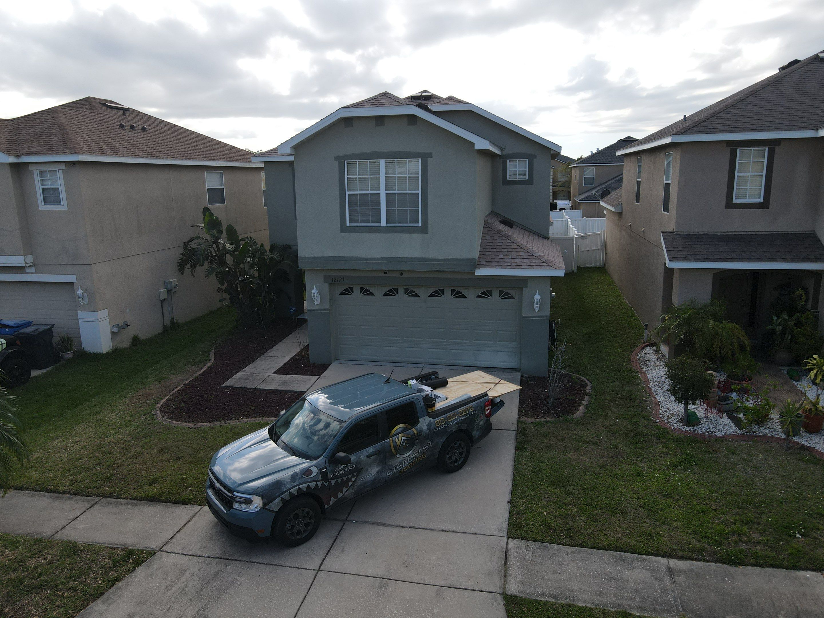 Roof Replacement in Gibsonton FL. by Steadfast Roofing 